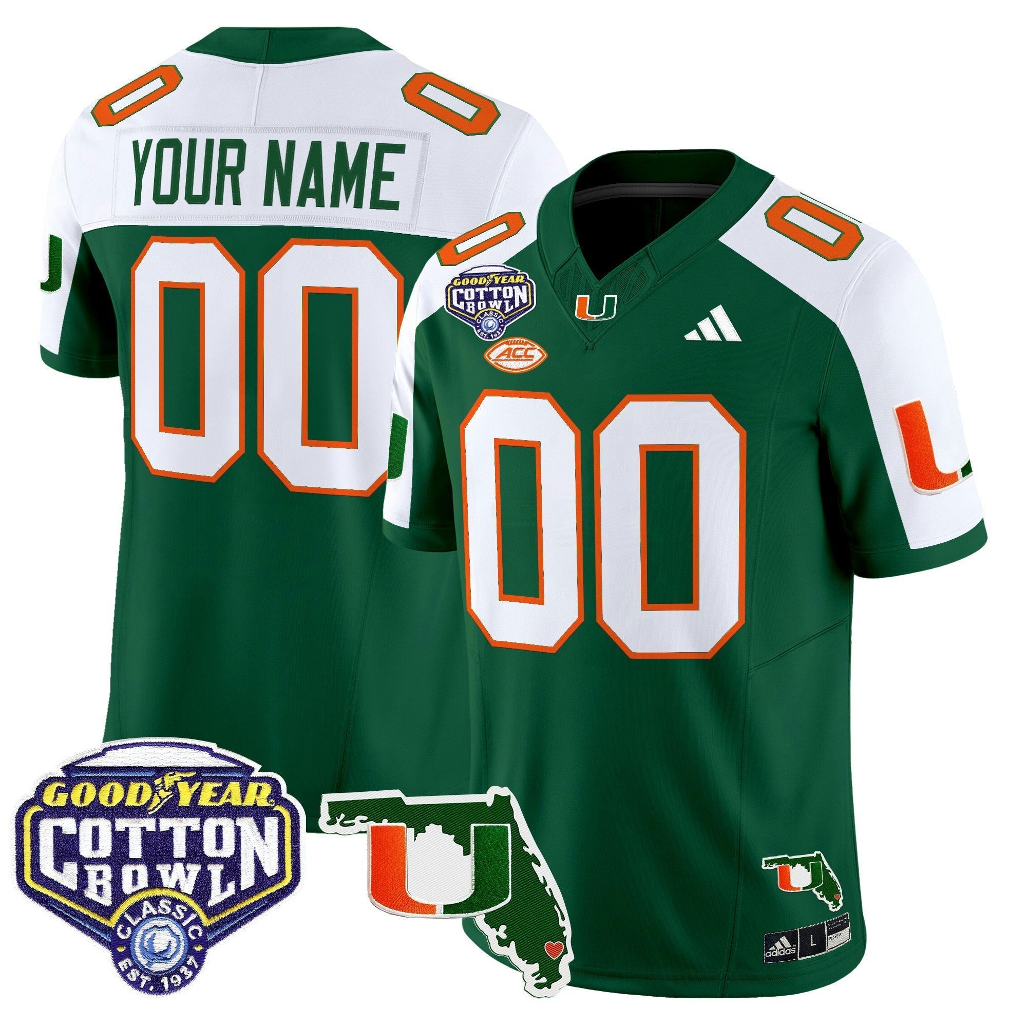 Camisa NCAA 2025 Cotton Bowl & Florida Patch Vapor Limited Jersey