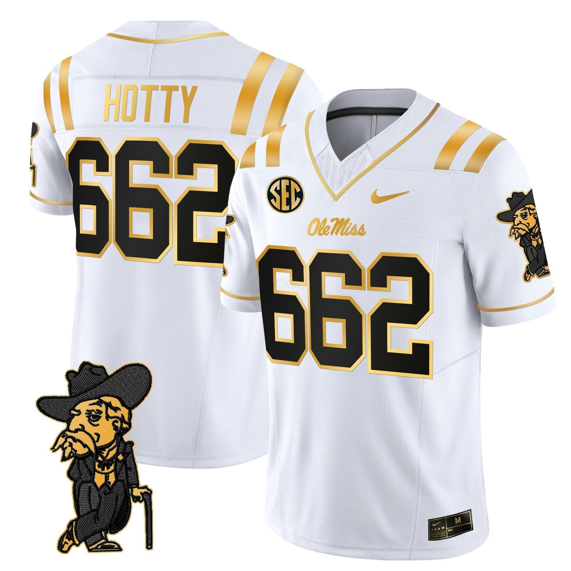 Camisa NCAA 2025 Dourada Vapor Limited Jersey