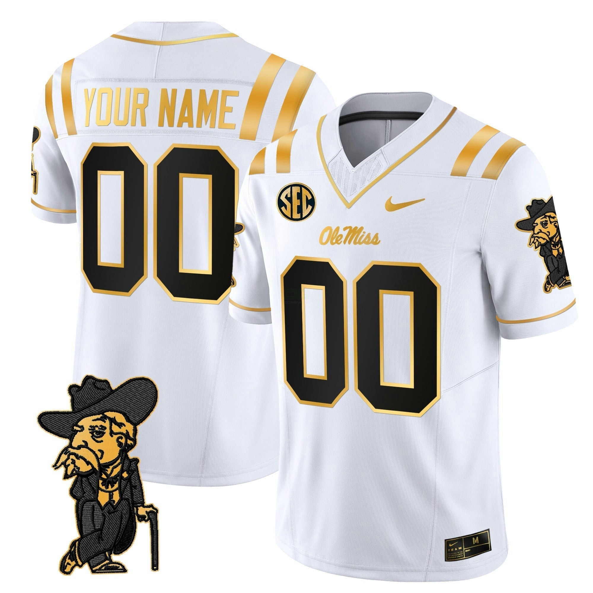 Camisa NCAA 2025 Dourada Vapor Limited Jersey