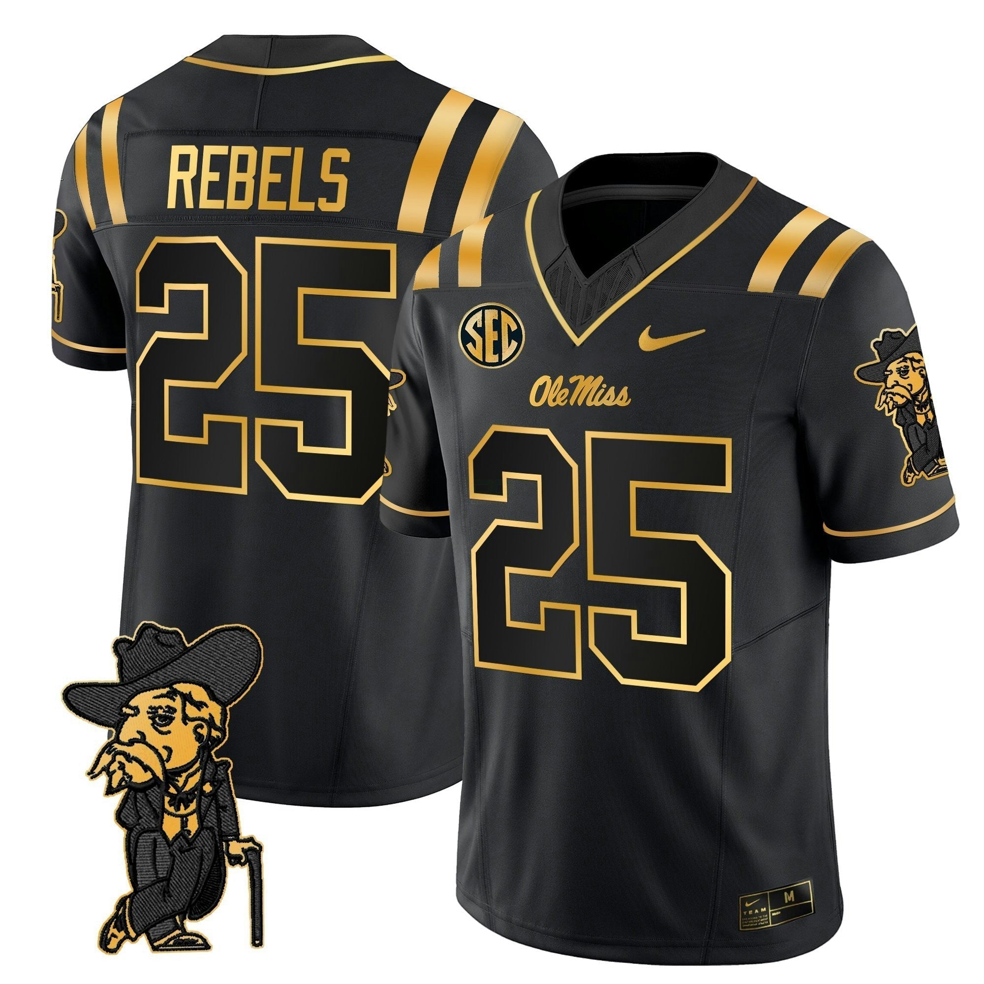 Camisa NCAA 2025 Dourada Vapor Limited Jersey