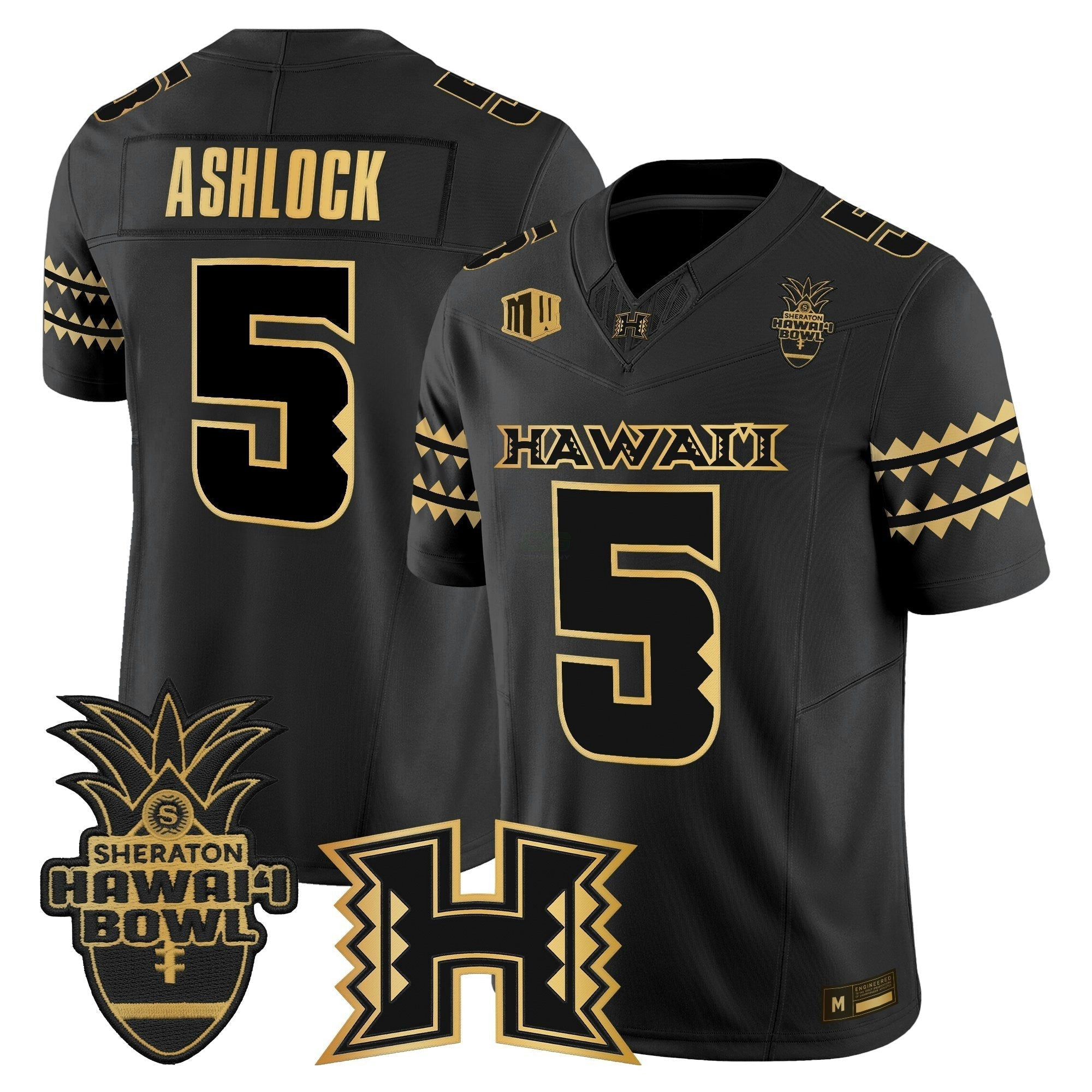 Camisa NCAA 2025 Hawai'i Bowl Gold Vapor Limited Jersey