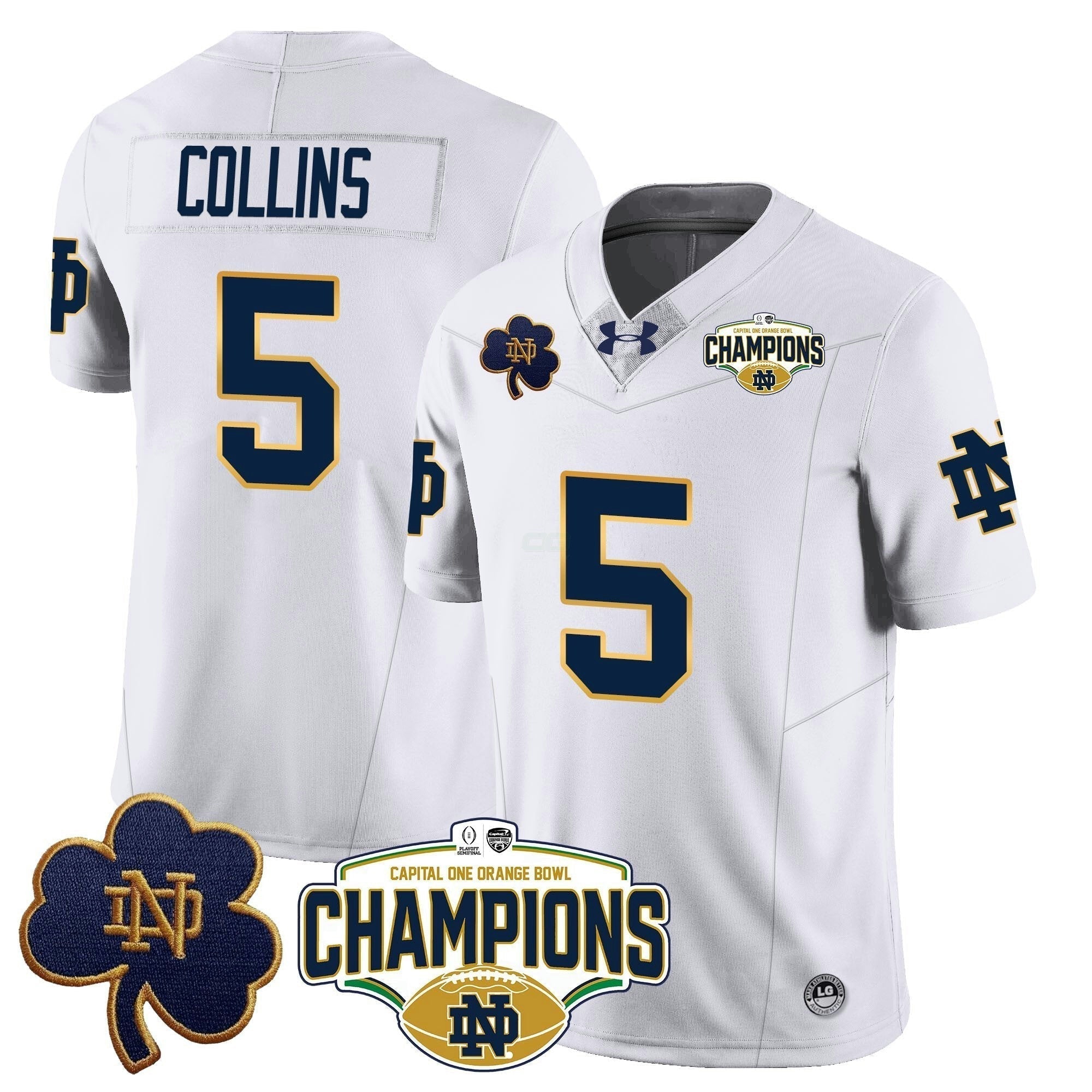 Camisa NCAA 2025 Laranja Bowl Champions Jersey N5
