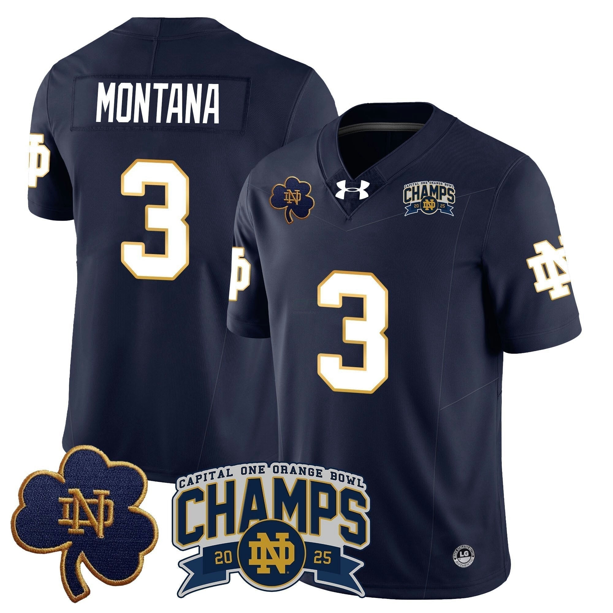 Camisa NCAA 2025 Laranja Bowl Champions Jersey N6