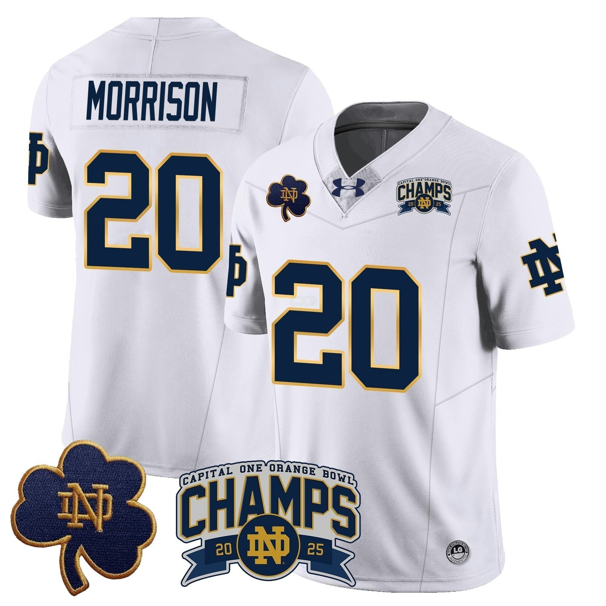 Camisa NCAA 2025 Laranja Bowl Champions Jersey N6