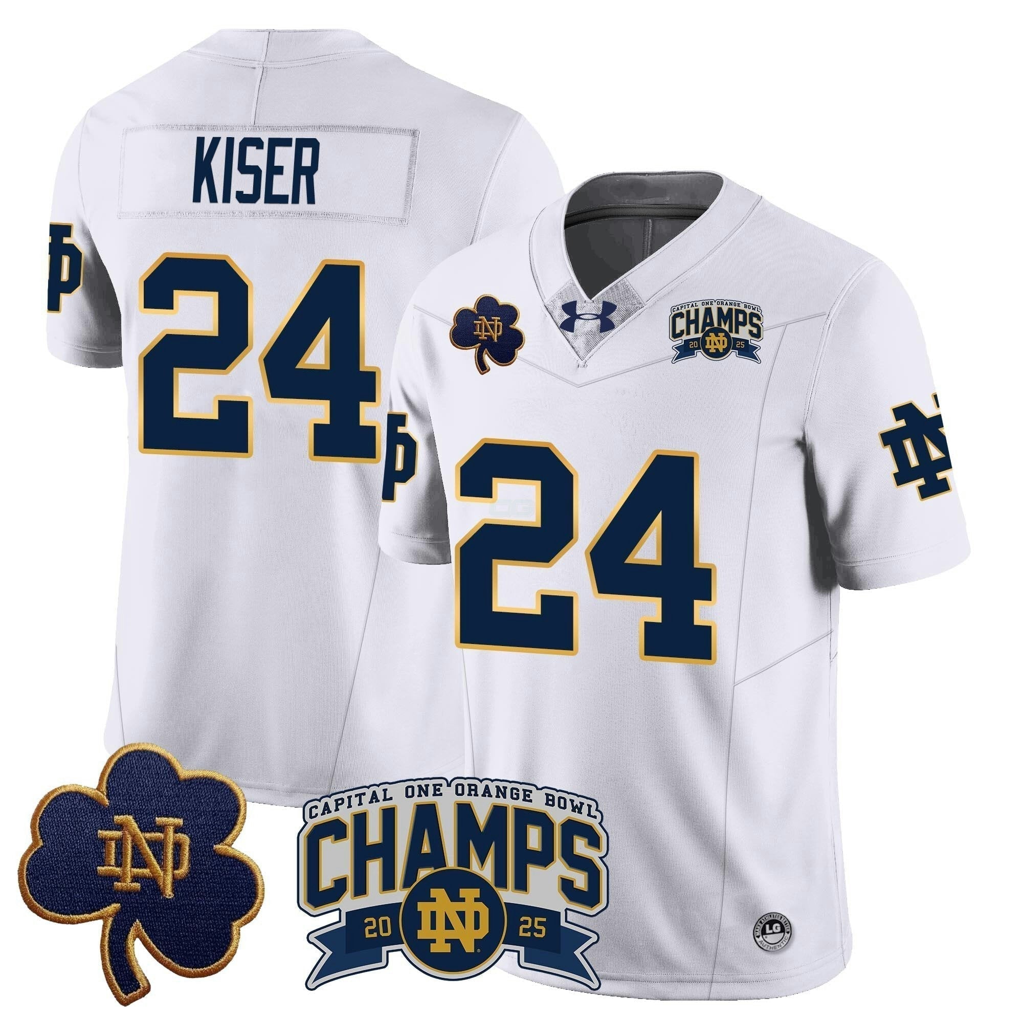 Camisa NCAA 2025 Laranja Bowl Champions Jersey N6
