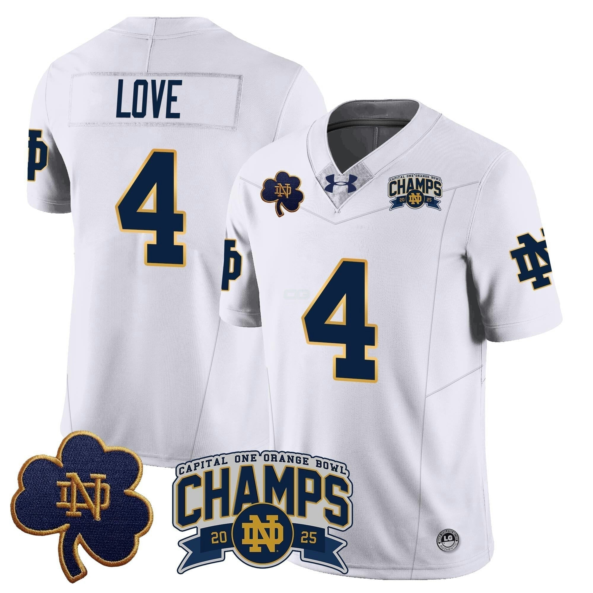 Camisa NCAA 2025 Laranja Bowl Champions Jersey N6
