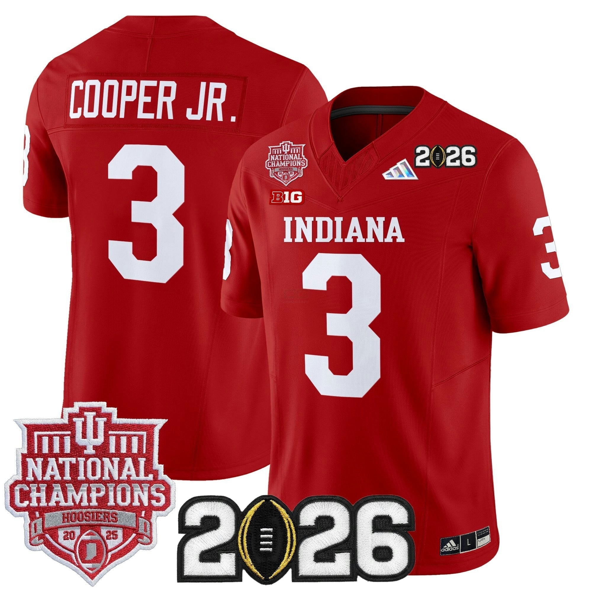 Camisa NCAA 2025 National Champions & 2026 College Football Playoff Final Patch Vapor Limited Jersey