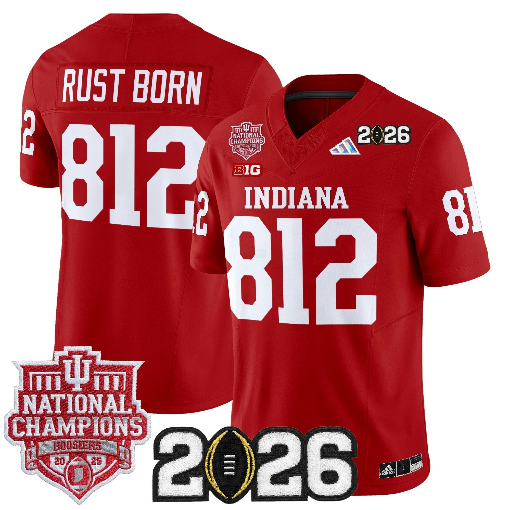 Camisa NCAA 2025 National Champions & 2026 College Football Playoff Final Patch Vapor Limited Jersey