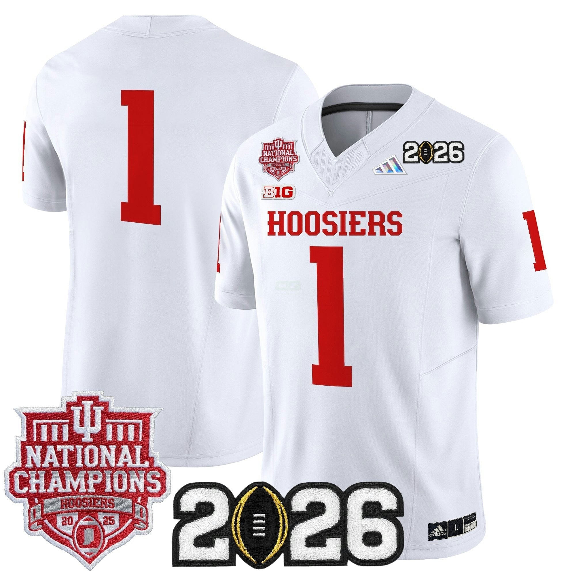 Camisa NCAA 2025 National Champions & 2026 College Football Playoff Final Patch Vapor Limited Jersey