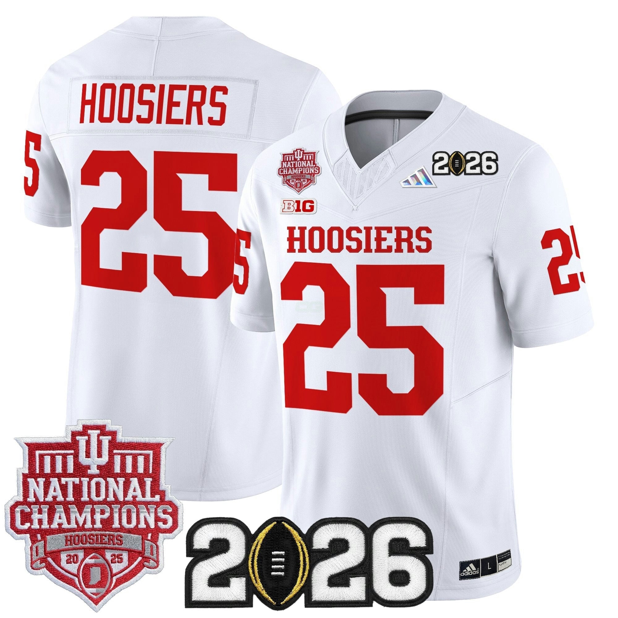 Camisa NCAA 2025 National Champions & 2026 College Football Playoff Final Patch Vapor Limited Jersey