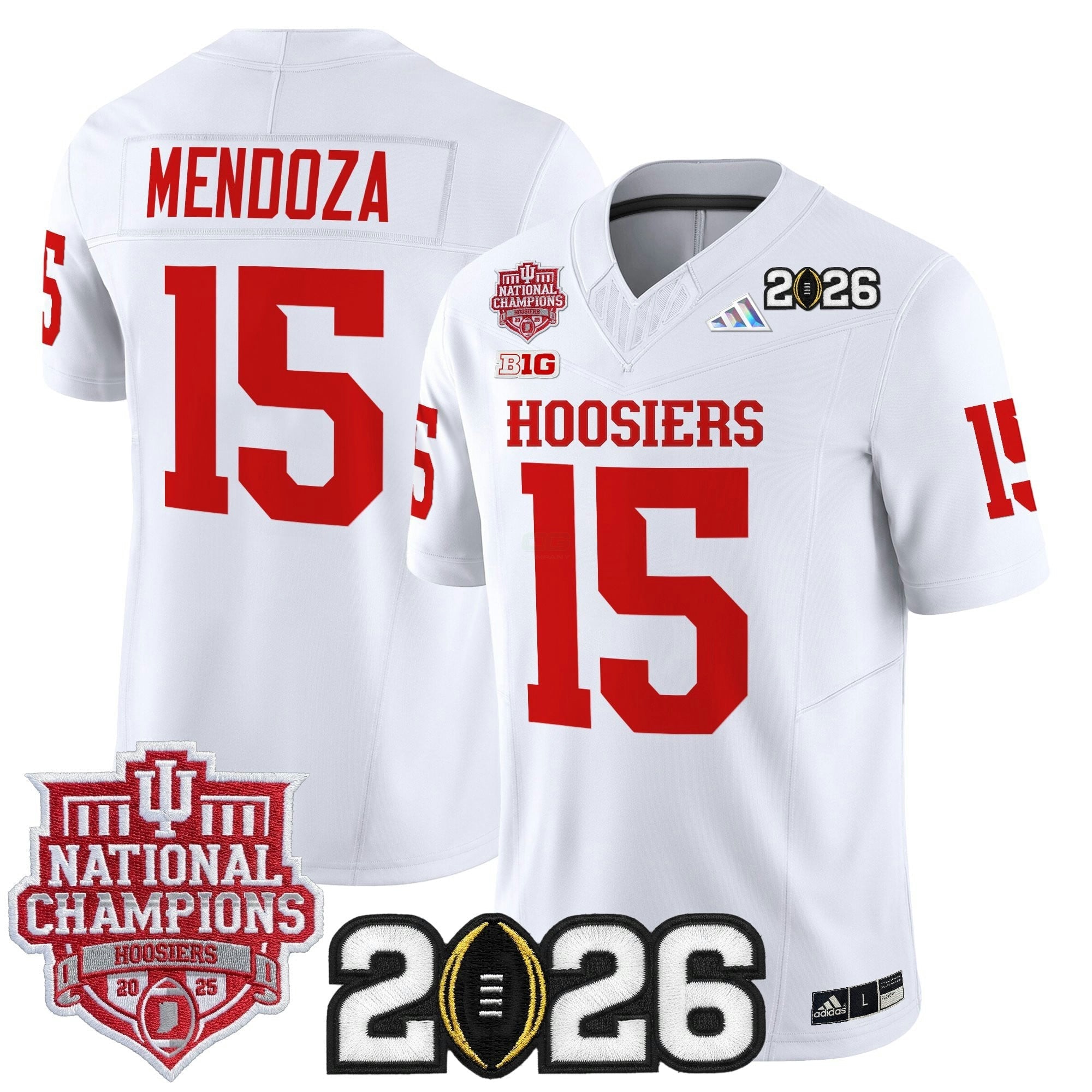 Camisa NCAA 2025 National Champions & 2026 College Football Playoff Final Patch Vapor Limited Jersey