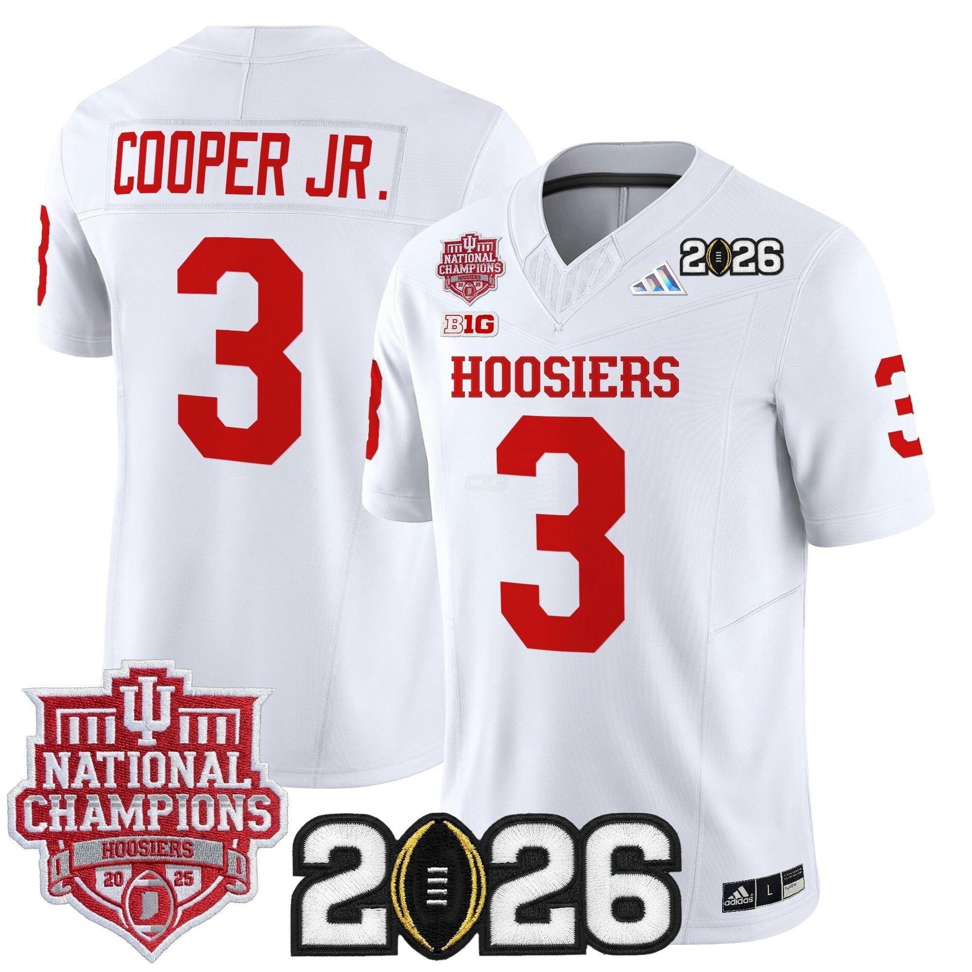 Camisa NCAA 2025 National Champions & 2026 College Football Playoff Final Patch Vapor Limited Jersey