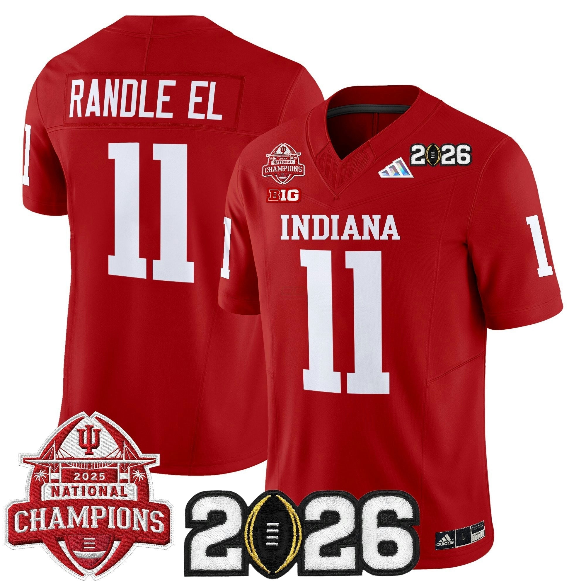 Camisa NCAA 2025 National Champions & 2026 College Football Playoff Final Patch Vapor Limited Jersey V2