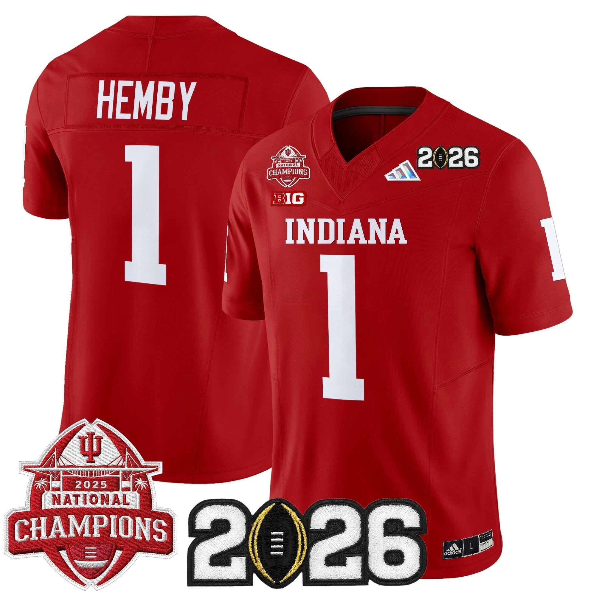 Camisa NCAA 2025 National Champions & 2026 College Football Playoff Final Patch Vapor Limited Jersey V2