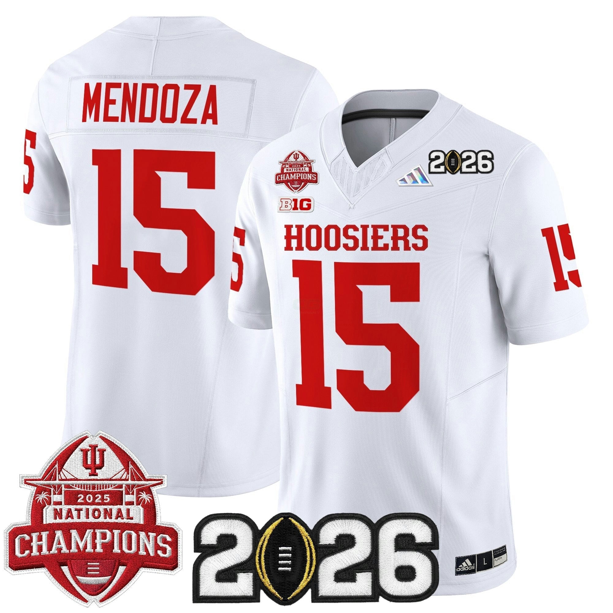 Camisa NCAA 2025 National Champions & 2026 College Football Playoff Final Patch Vapor Limited Jersey V2