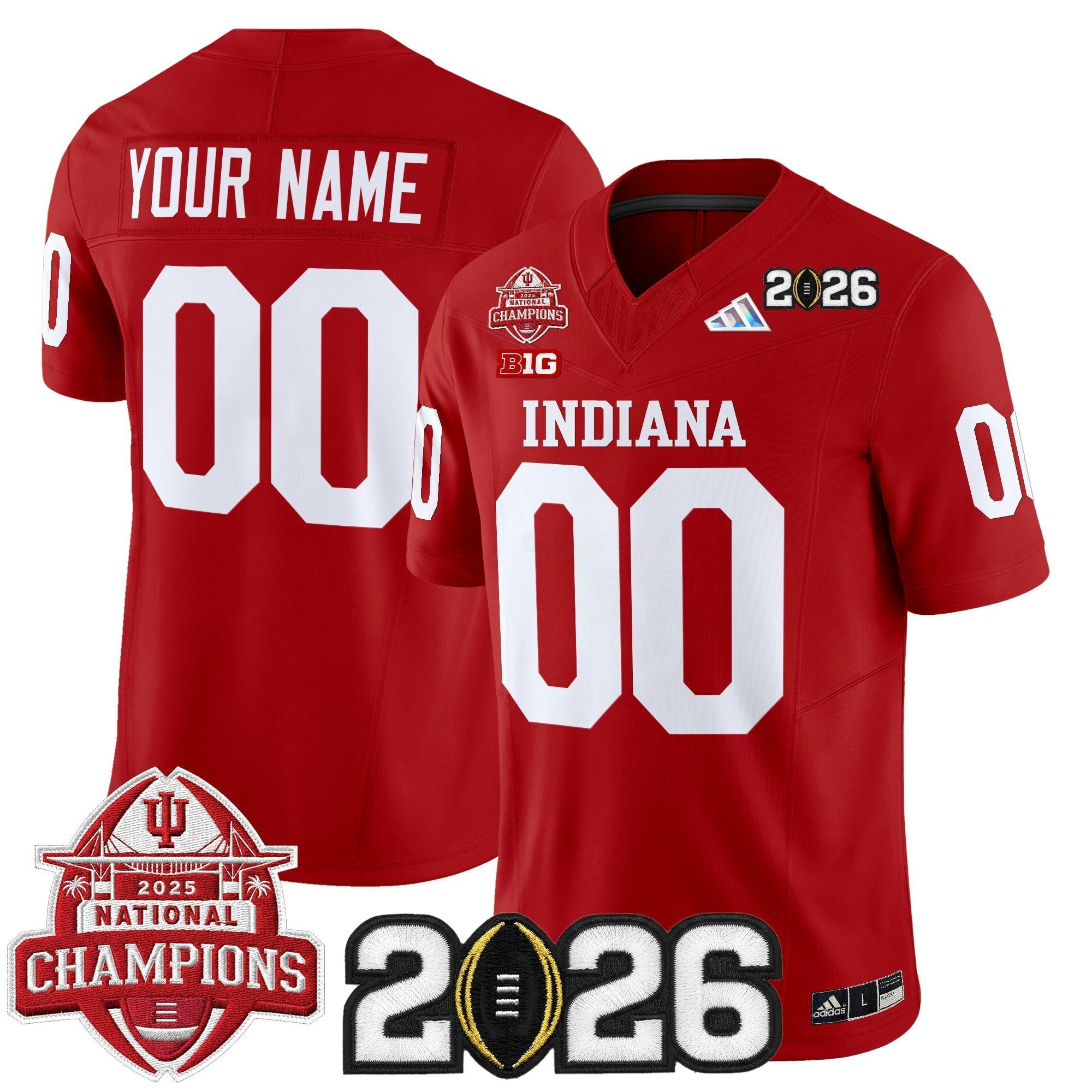 Camisa NCAA 2025 National Champions & 2026 College Football Playoff Final Patch Vapor Limited Jersey V2