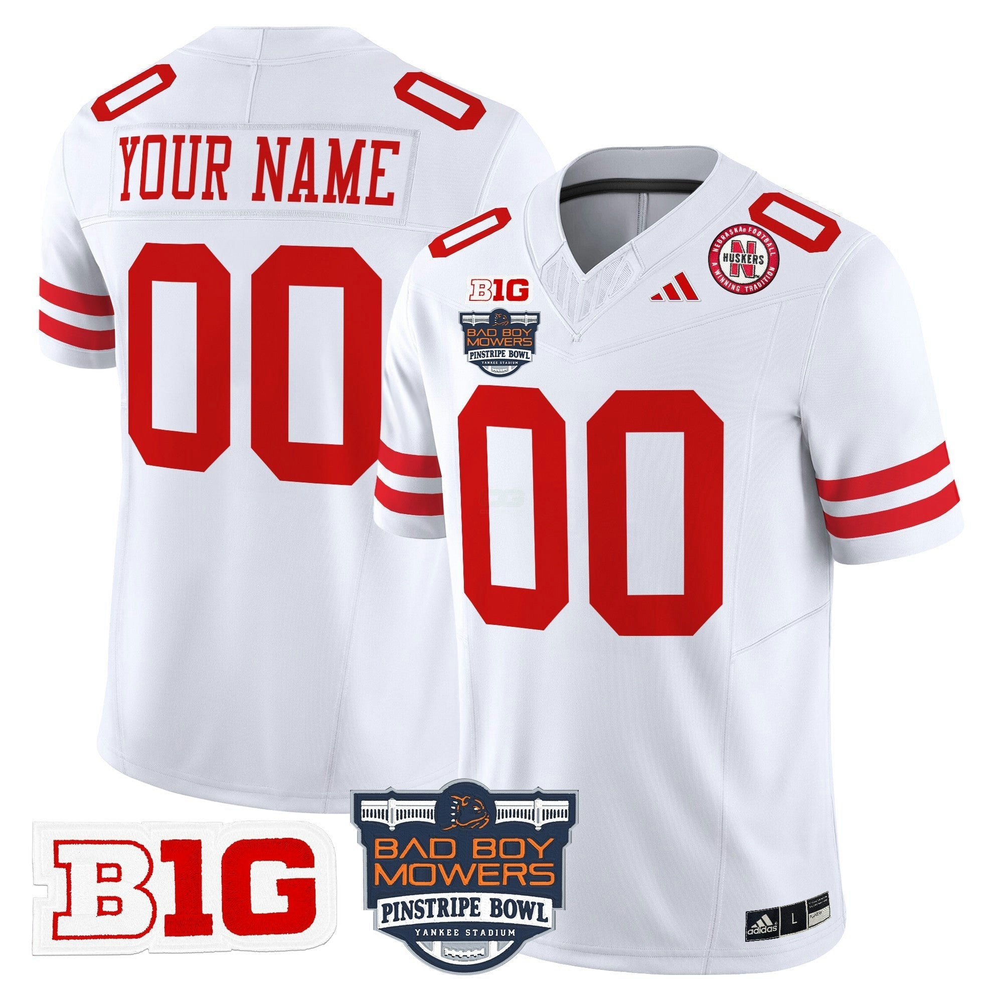 Camisa NCAA 2025 Pinstripe Bowl Patch Vapor Limited Jersey