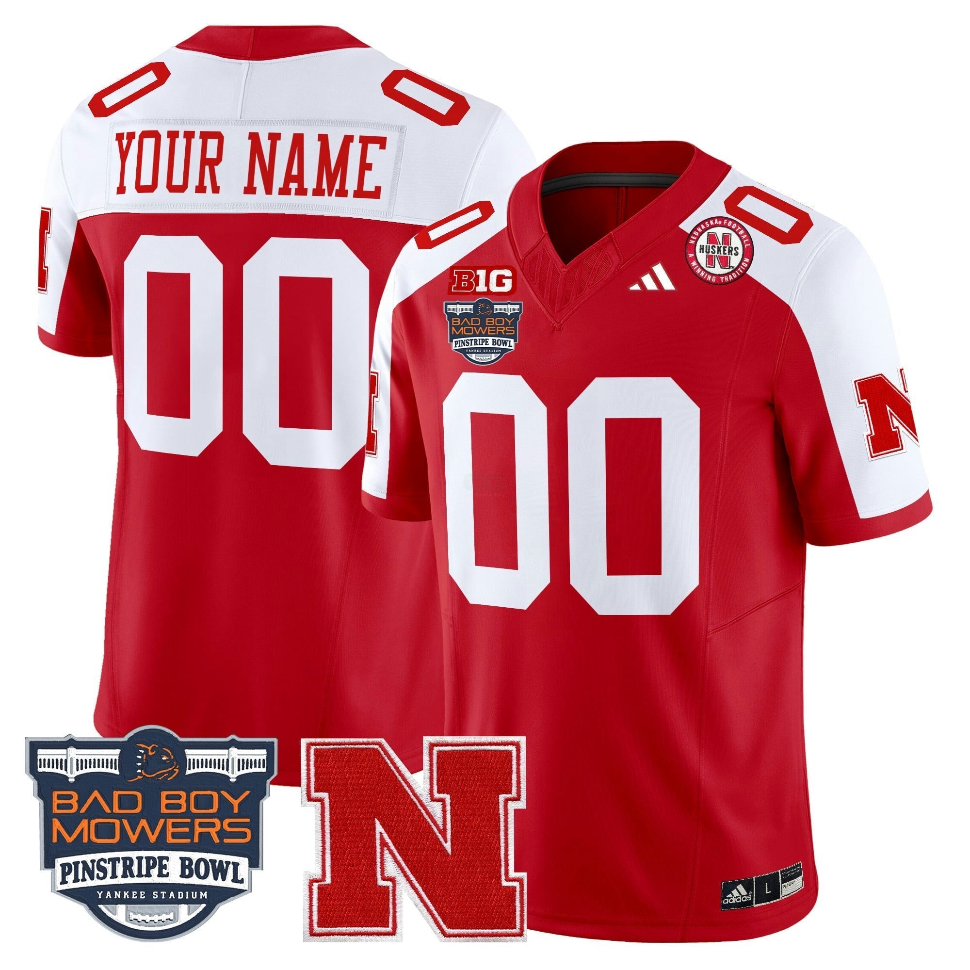 Camisa NCAA 2025 Pinstripe Bowl Patch Vapor Limited Jersey