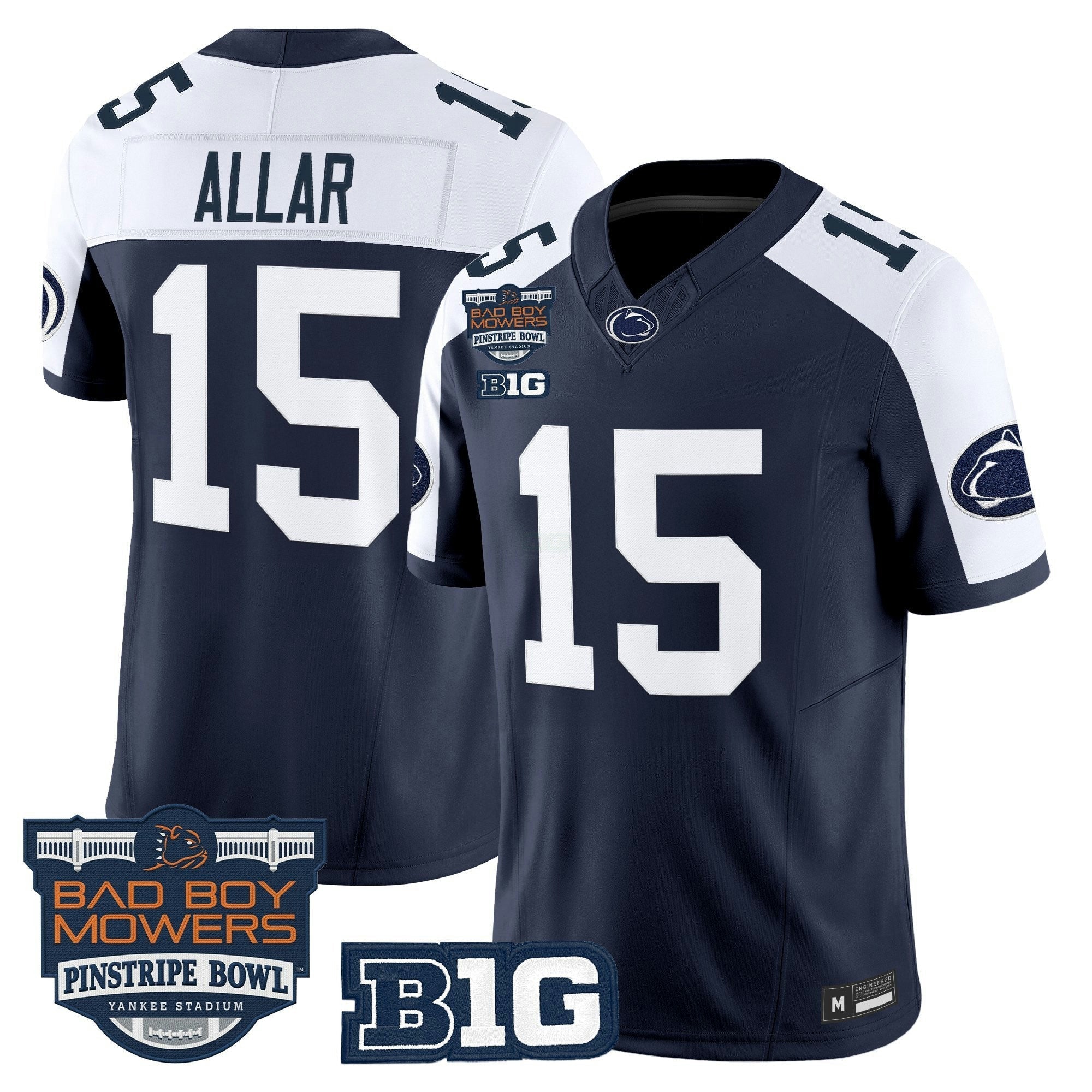 Camisa NCAA 2025 Pinstripe Bowl Vapor Limited Jersey V2