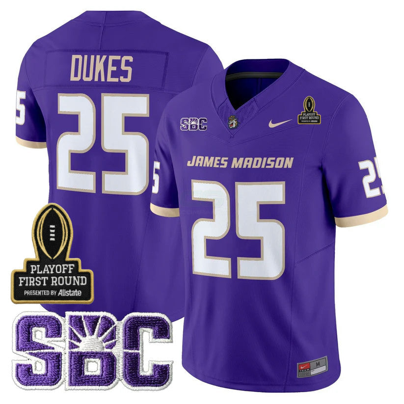Camisa NCAA 2025 Playoff First Round Patch Jersey