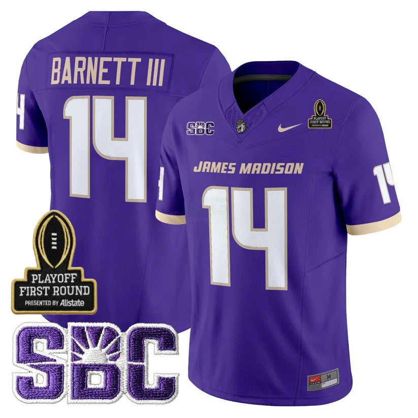 Camisa NCAA 2025 Playoff First Round Patch Jersey