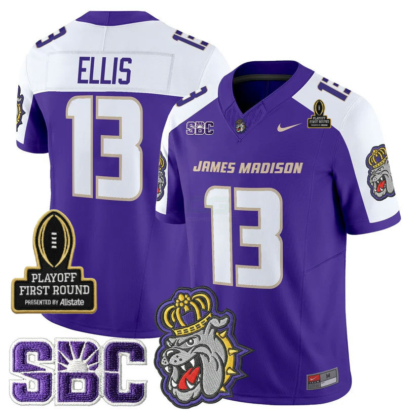 Camisa NCAA 2025 Playoff First Round Patch Jersey