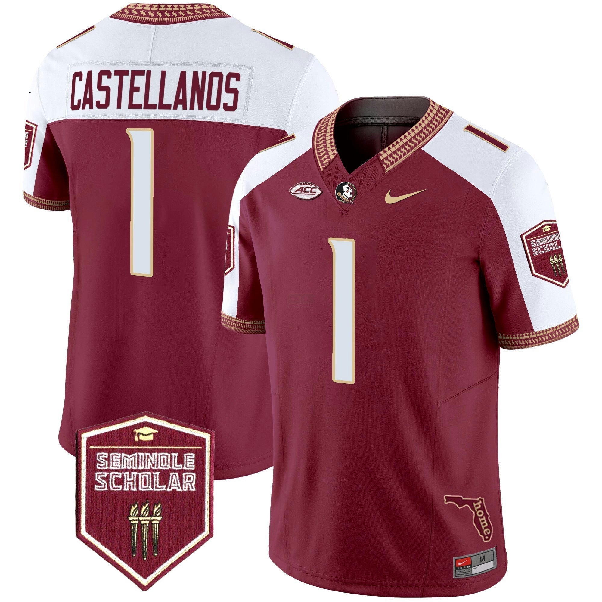 Camisa NCAA 2025 Seminole Scholar Patch Vapor Limited Jersey