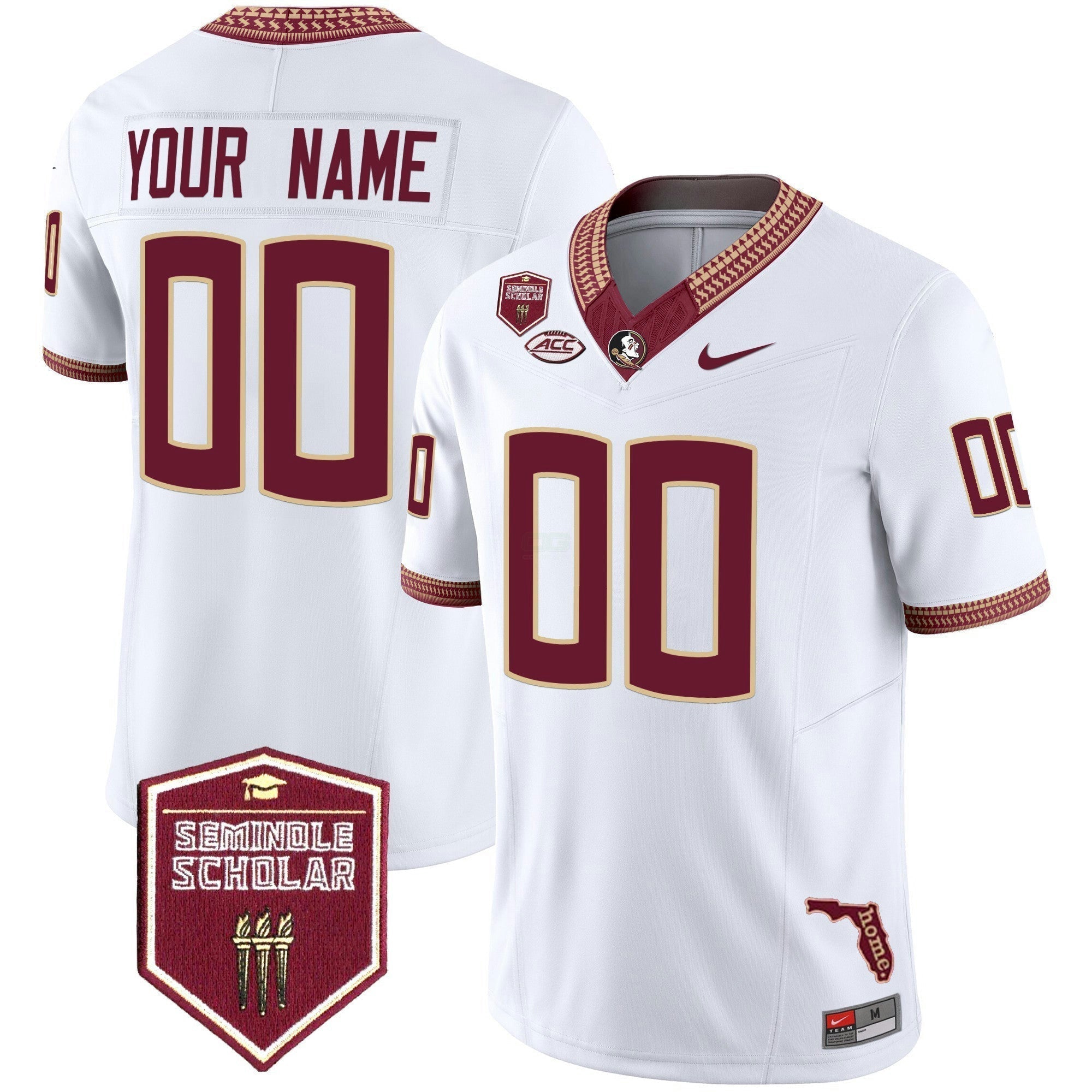 Camisa NCAA 2025 Seminole Scholar Patch Vapor Limited Jersey