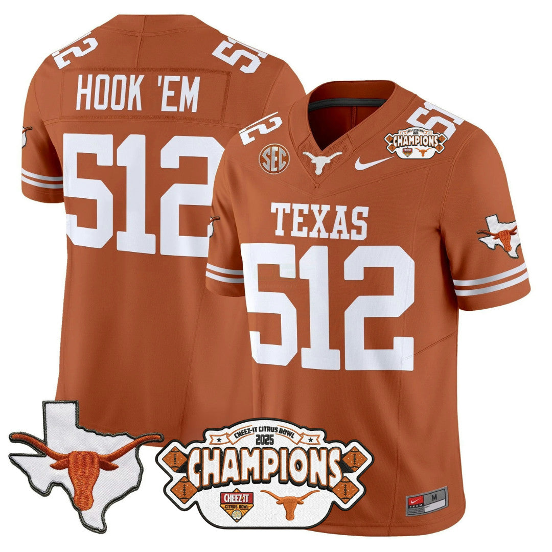 Camisa NCAA 2025 State Map & Citrus Bowl Champions Patch Vapor Limited Jersey