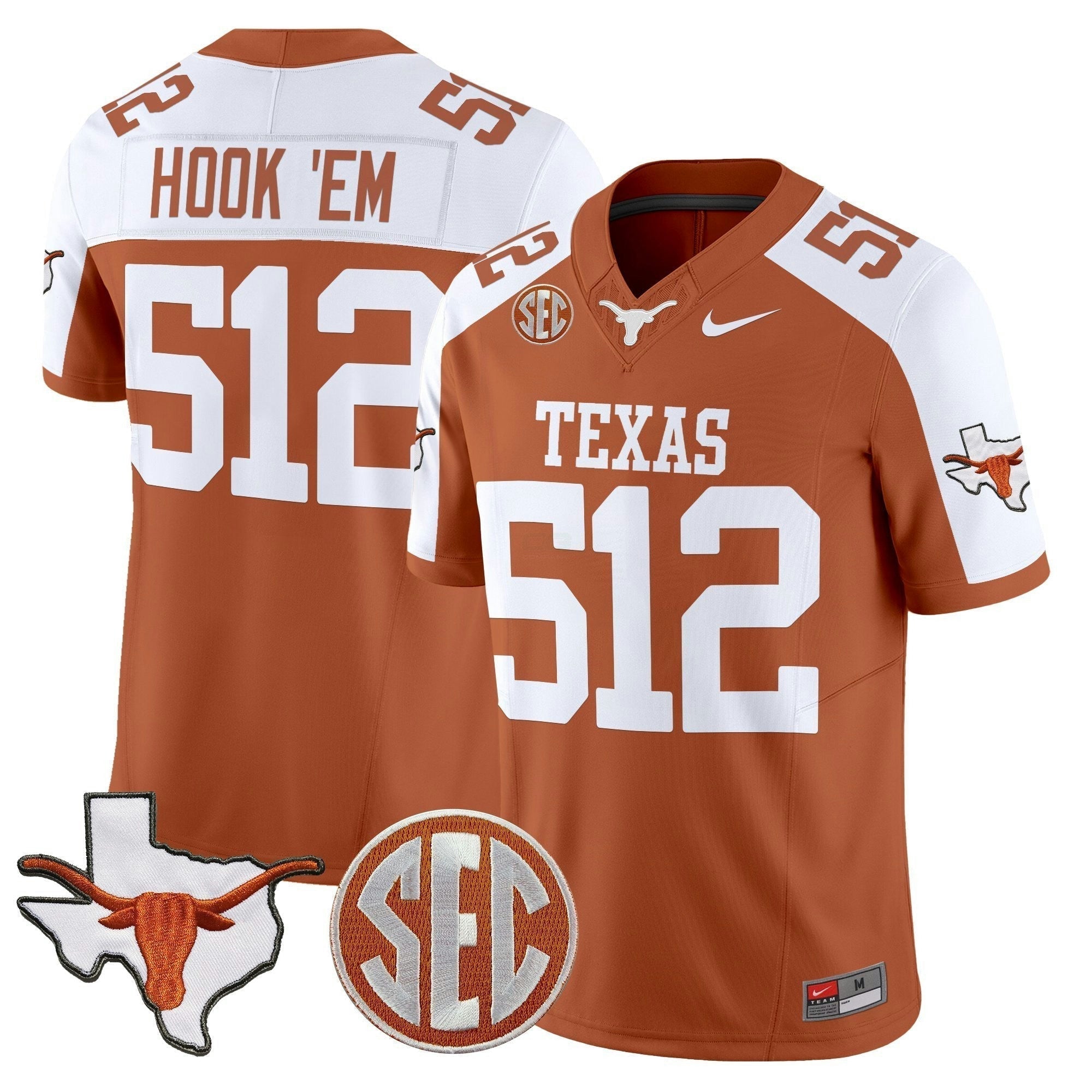 Camisa NCAA 2025 State Map & SEC Patch Vapor Limited Jersey
