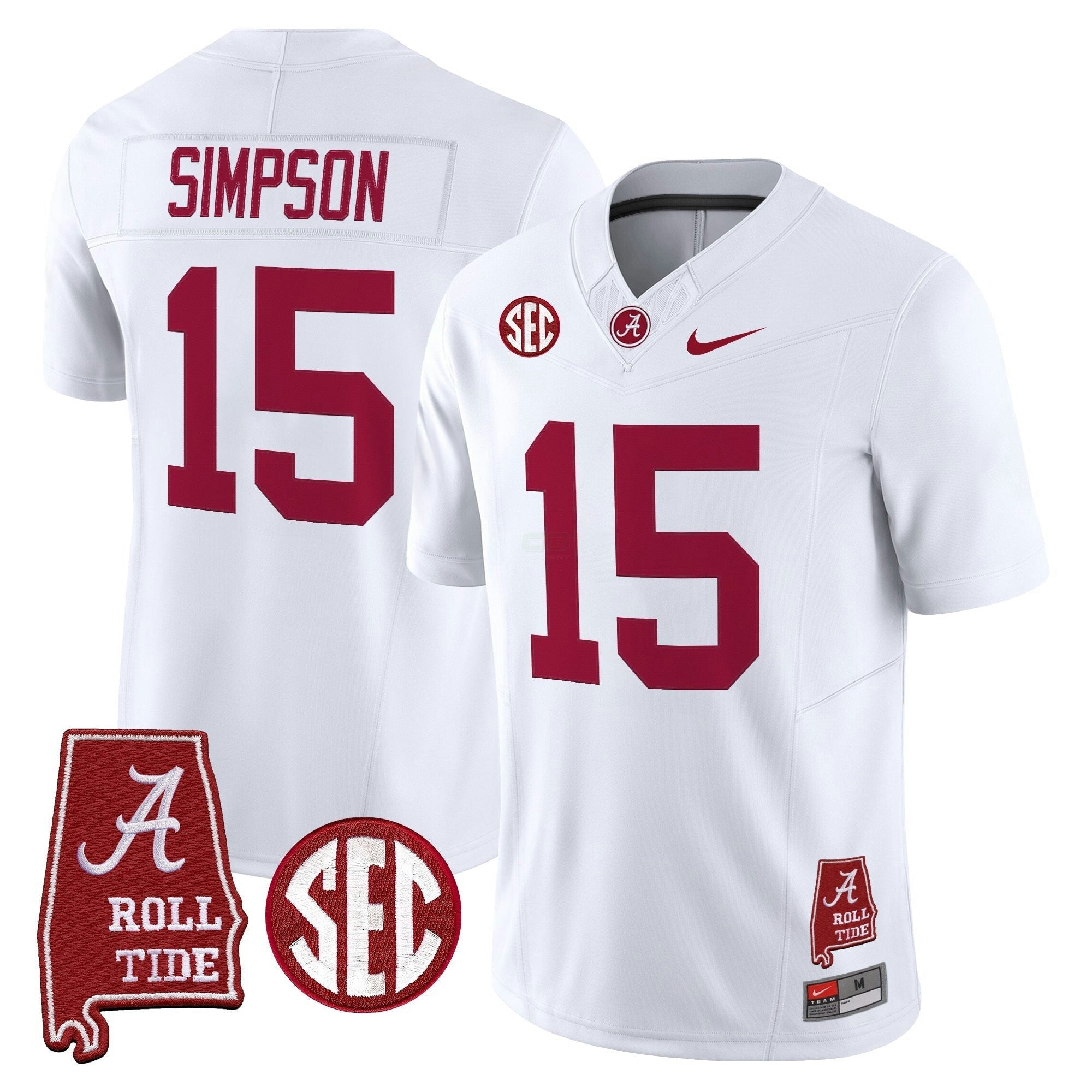 Camisa NCAA 2025 Vapor Limited Jersey - Alabama Map