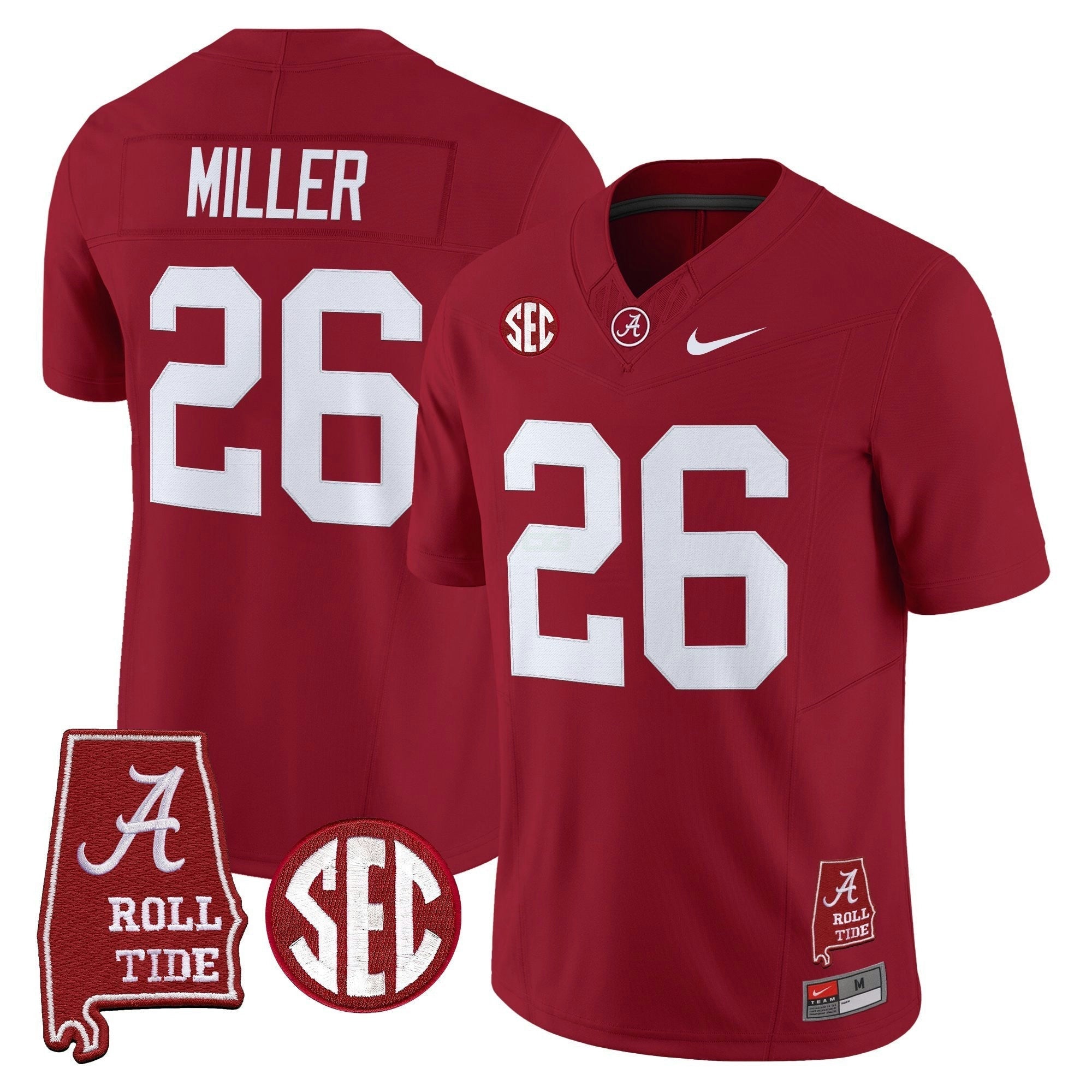 Camisa NCAA 2025 Vapor Limited Jersey - Alabama Map