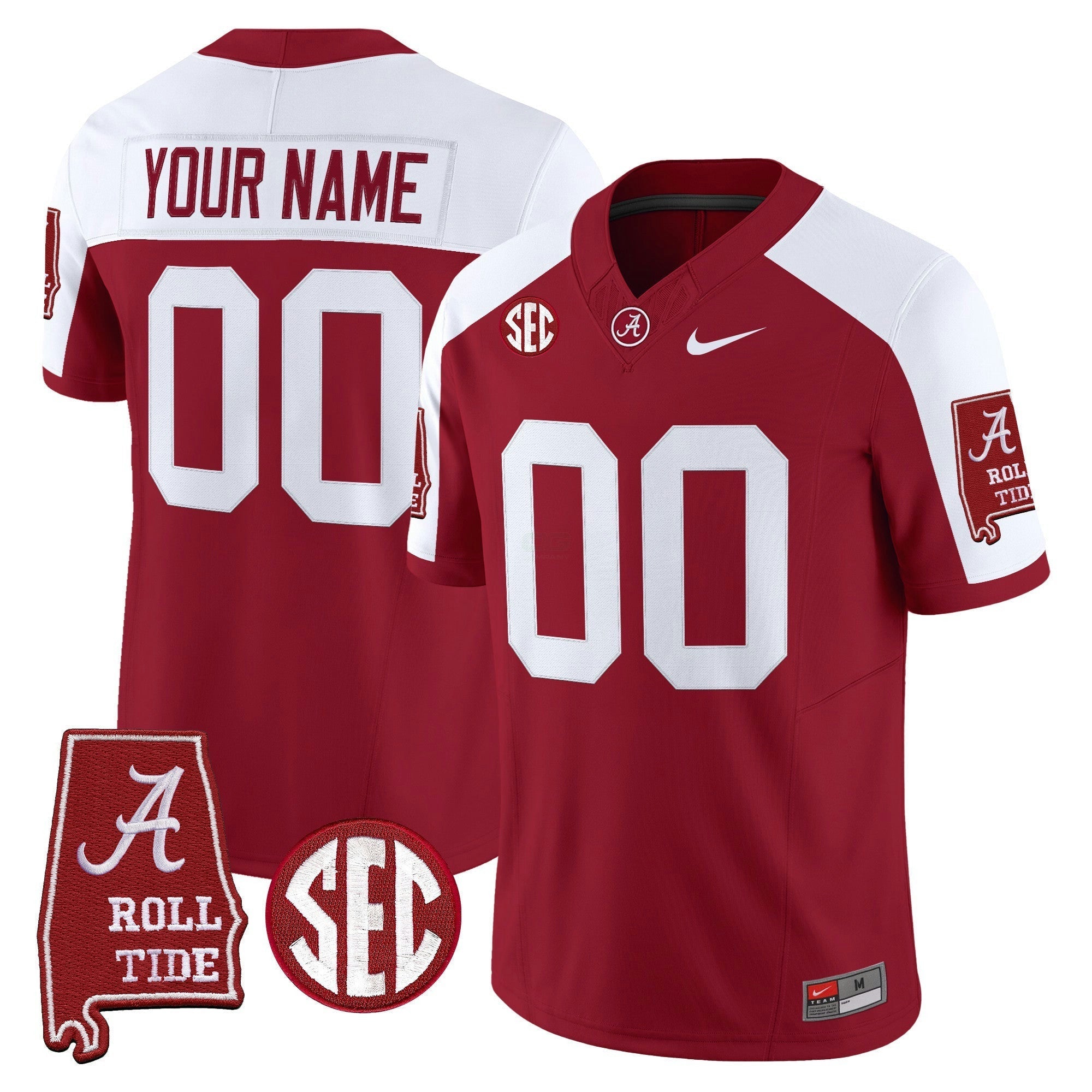 Camisa NCAA 2025 Vapor Limited Jersey - Alabama Map