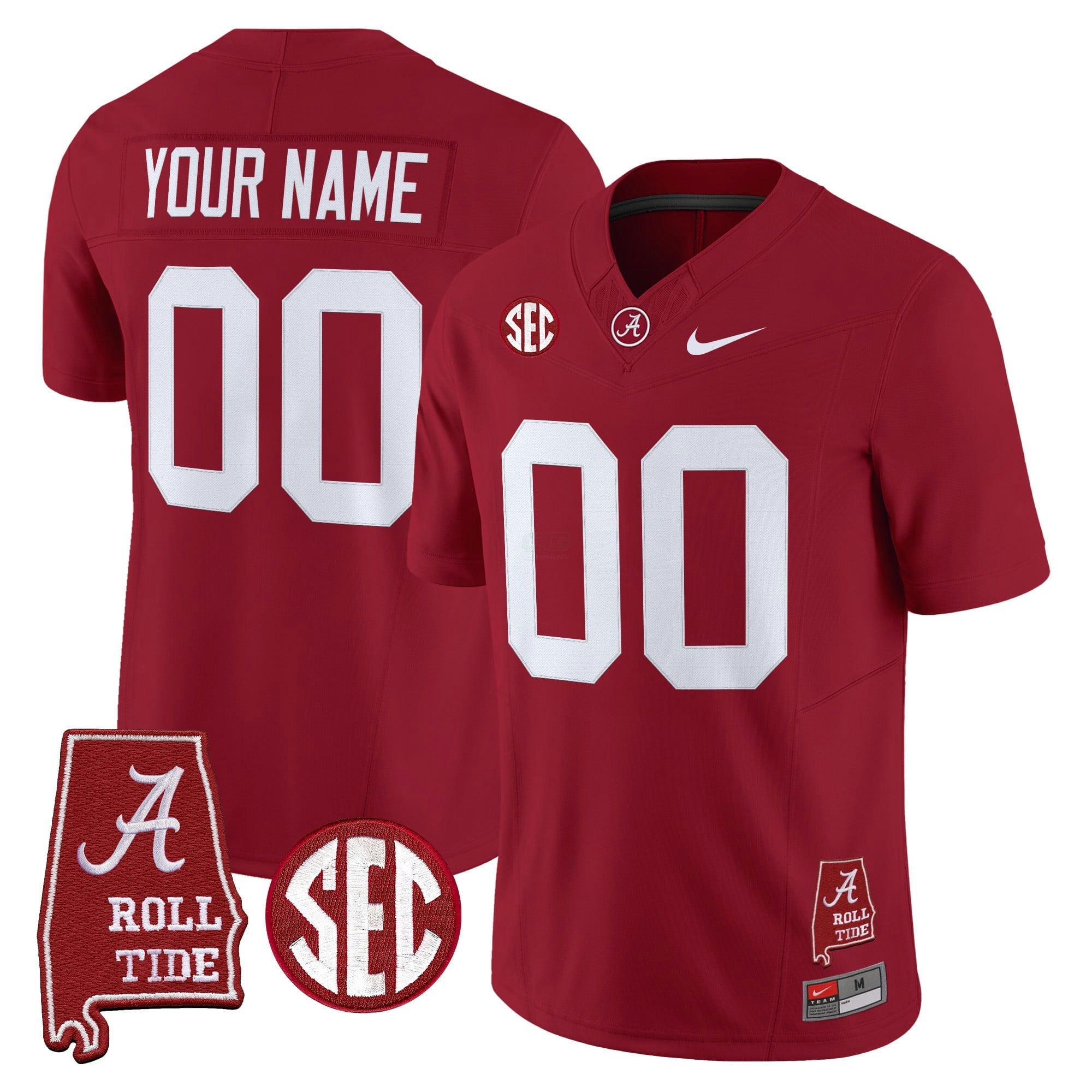 Camisa NCAA 2025 Vapor Limited Jersey - Alabama Map
