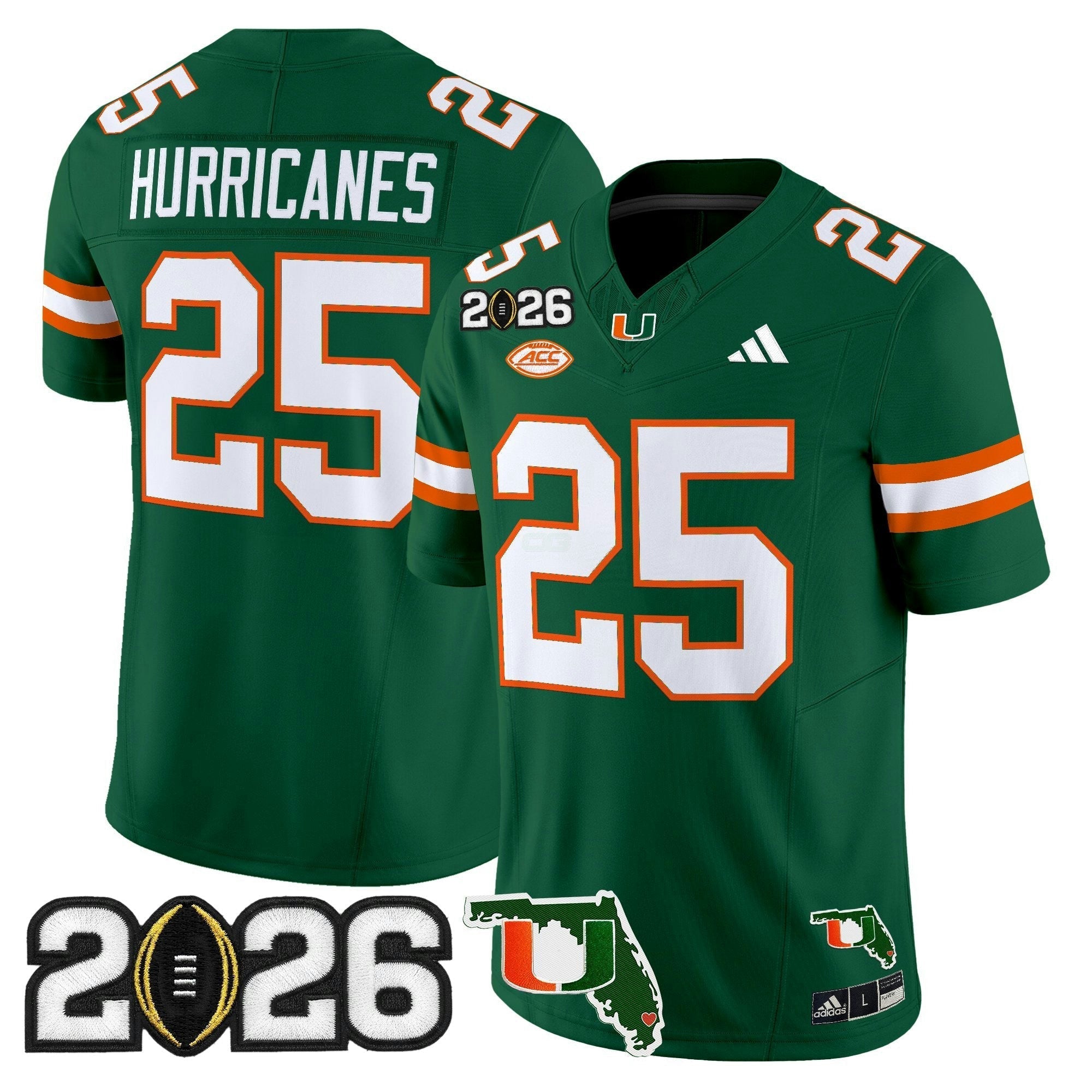 Camisa NCAA 2026 College Football Playoff Final & Florida Patch Vapor Limited Jersey