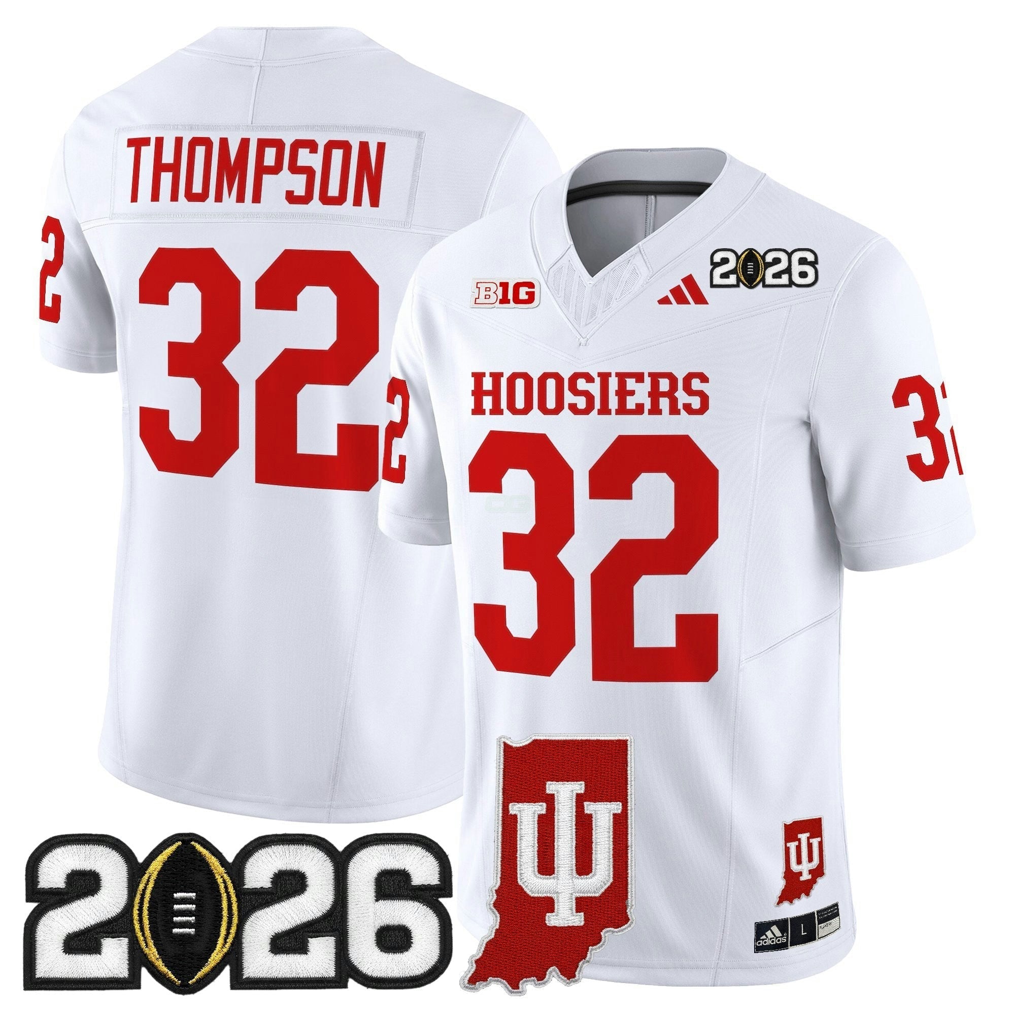 Camisa NCAA 2026 College Football Playoff Final & Indiana State Patch Vapor Limited Jersey