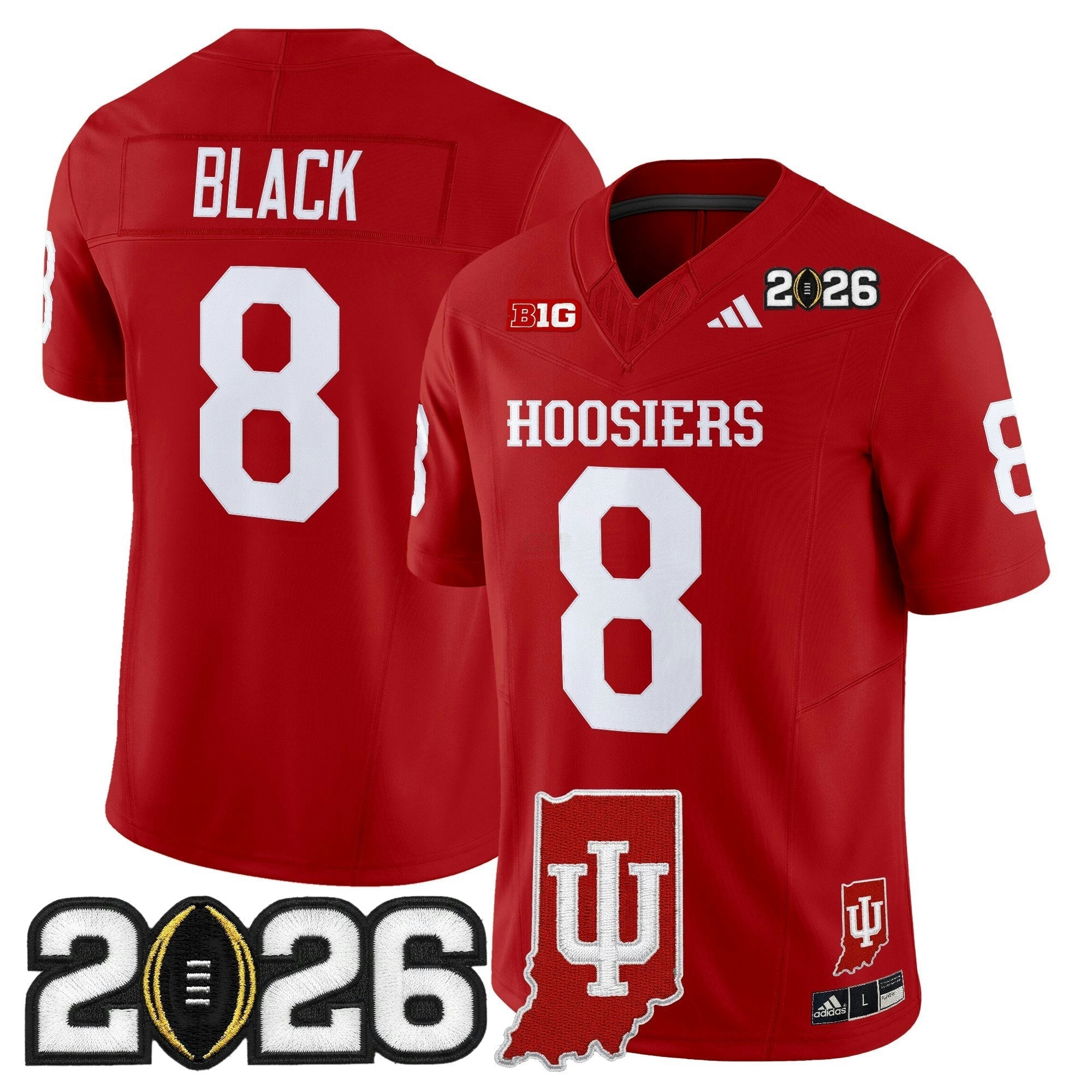Camisa NCAA 2026 College Football Playoff Final & Indiana State Patch Vapor Limited Jersey