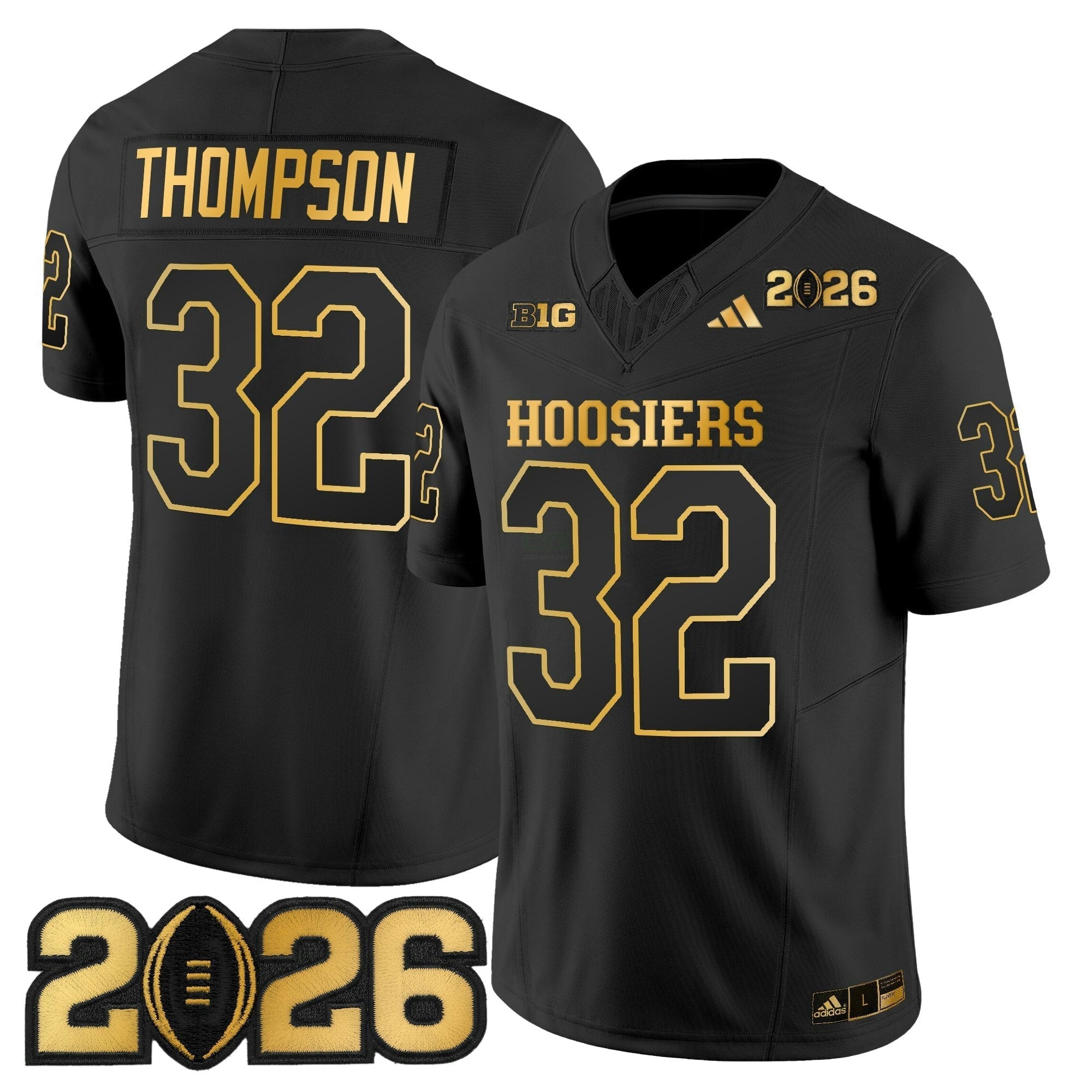 Camisa NCAA 2026 College Football Playoff Final Patch Dourada Vapor Limited Jersey