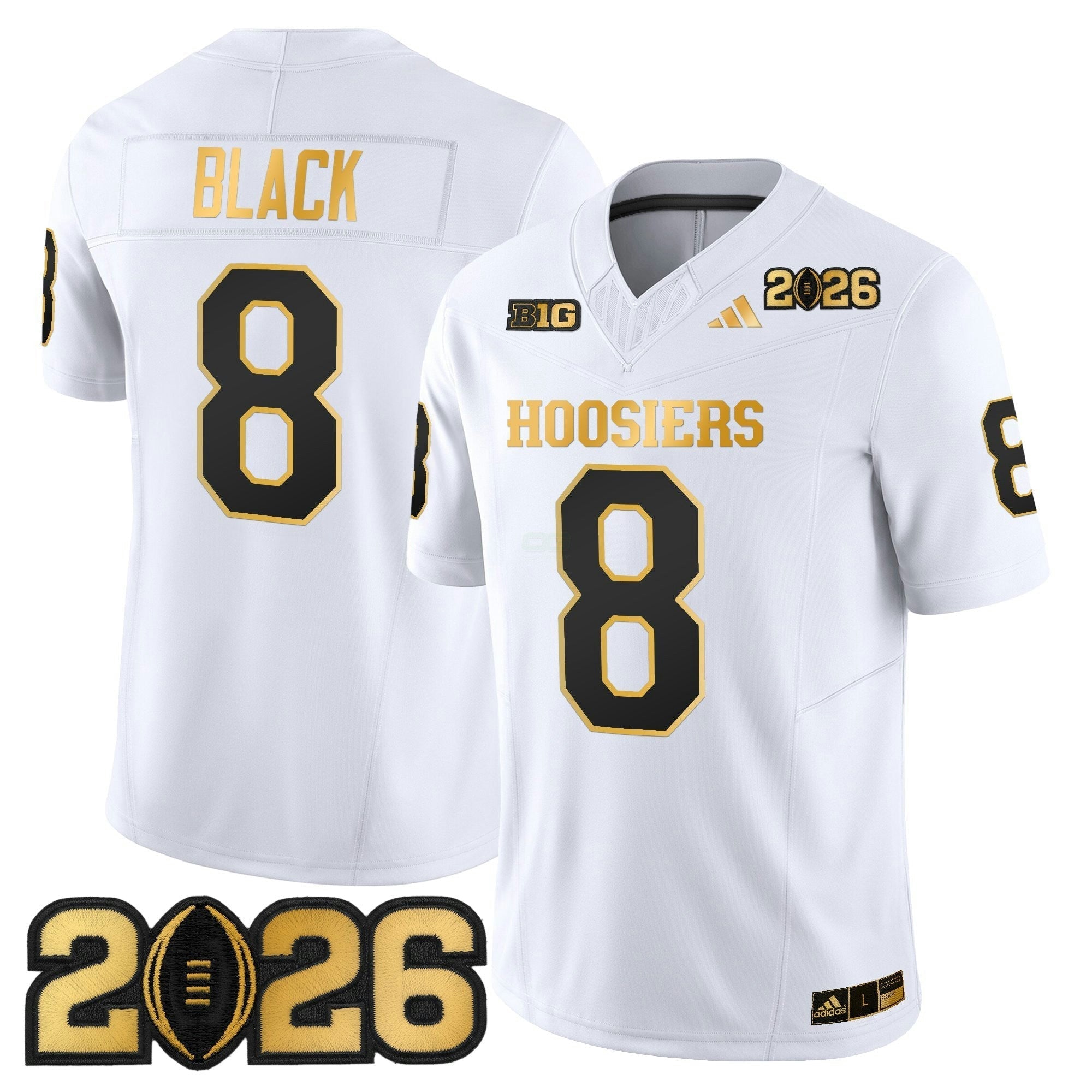 Camisa NCAA 2026 College Football Playoff Final Patch Dourada Vapor Limited Jersey
