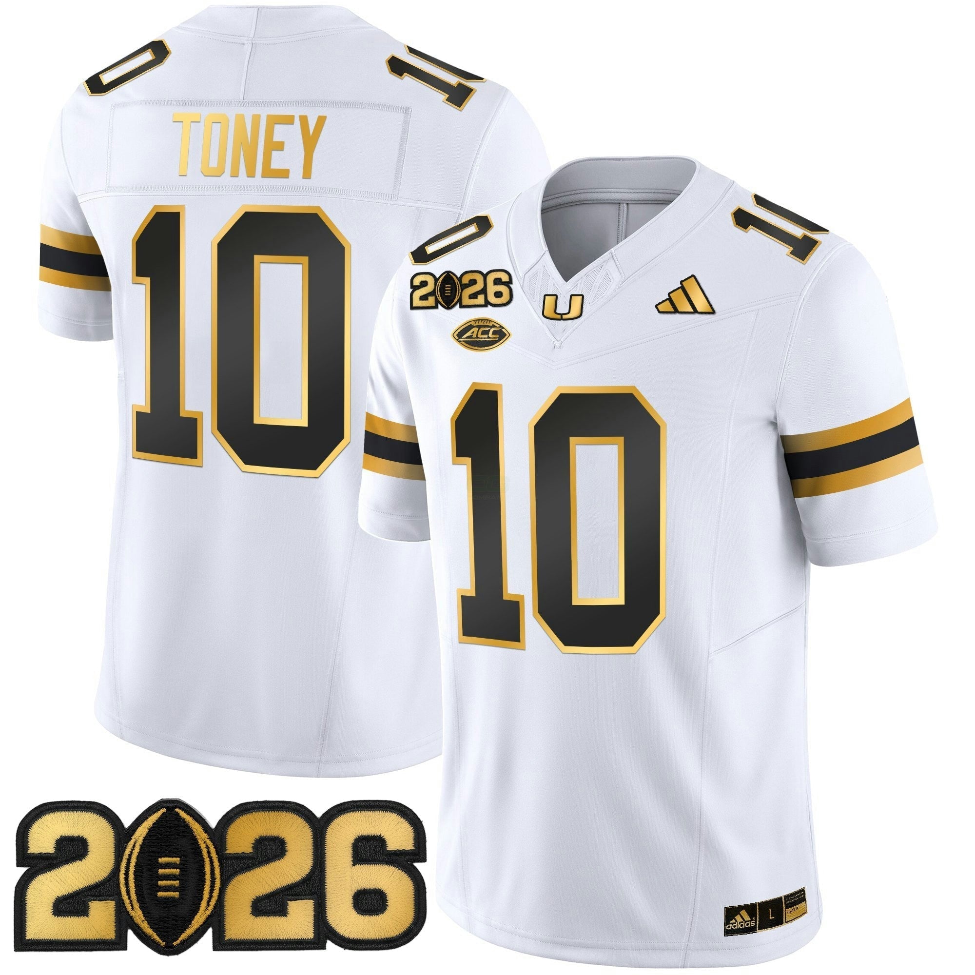 Camisa NCAA 2026 College Football Playoff Final Patch Dourada Vapor Limited Jersey