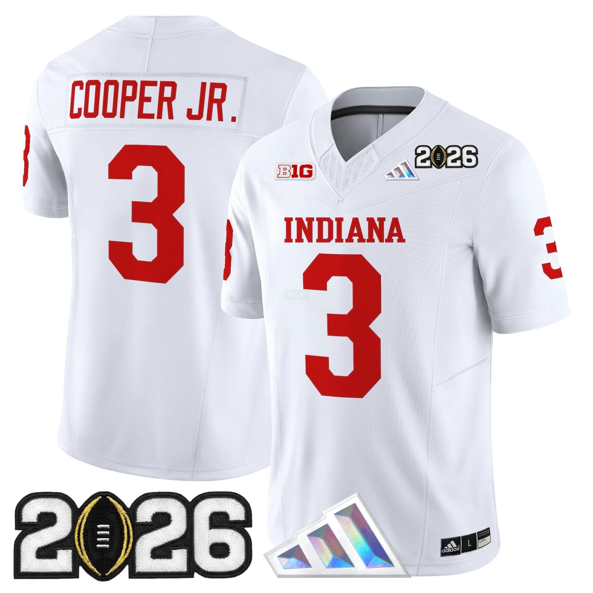 Camisa NCAA 2026 College Football Playoff Final Patch Vapor Limited Jersey V3