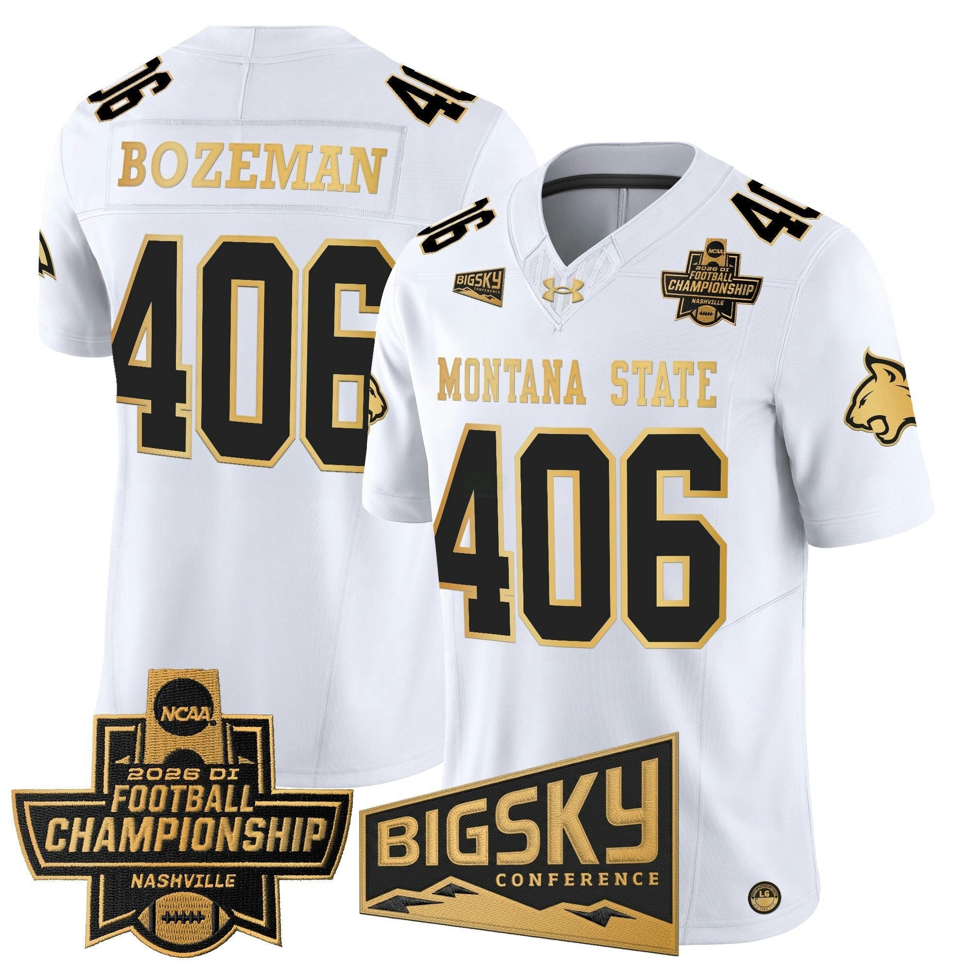 Camisa NCAA 2026 Football Championship Gold Vapor Limited Jersey