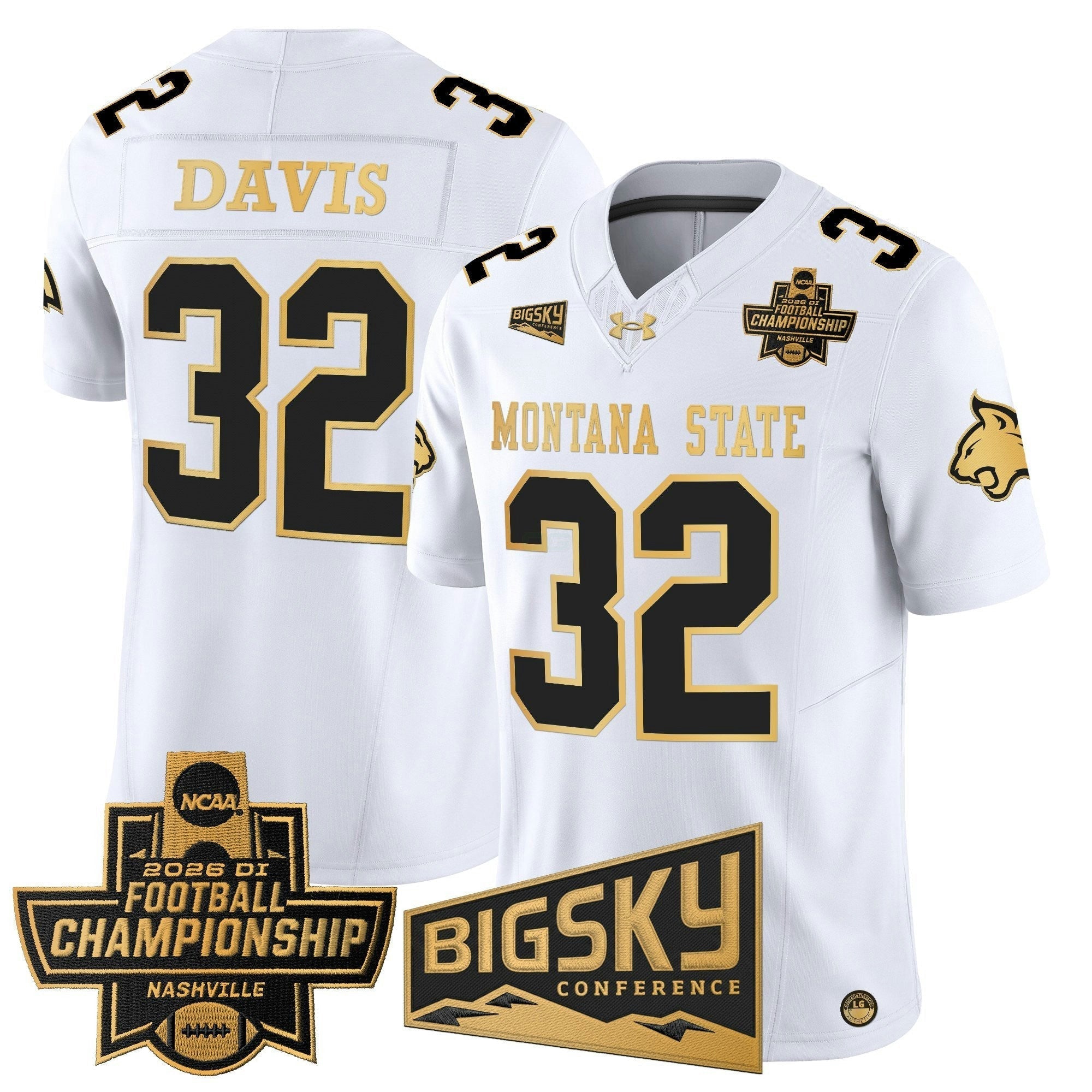 Camisa NCAA 2026 Football Championship Gold Vapor Limited Jersey