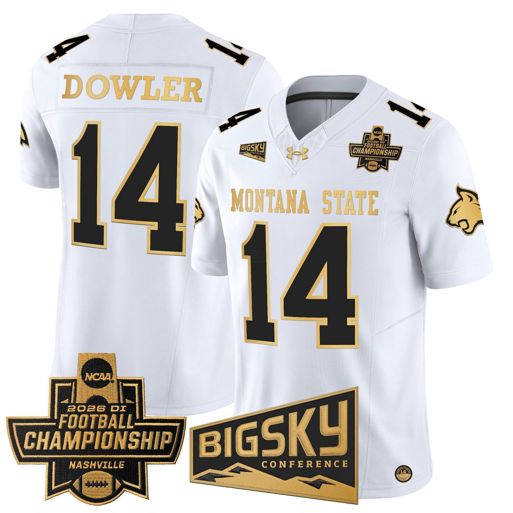 Camisa NCAA 2026 Football Championship Gold Vapor Limited Jersey