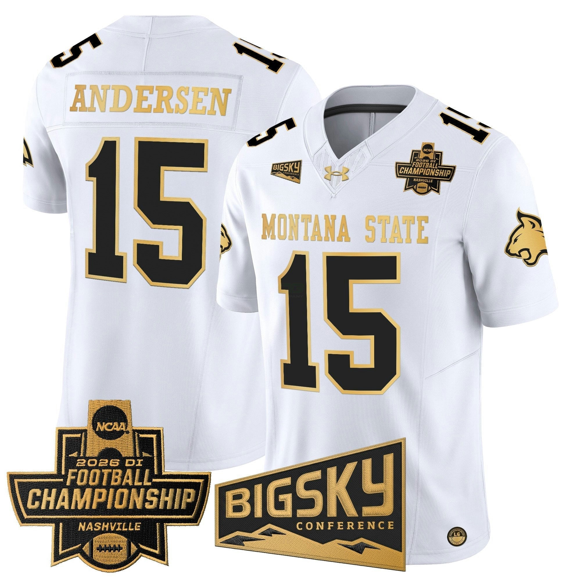Camisa NCAA 2026 Football Championship Gold Vapor Limited Jersey