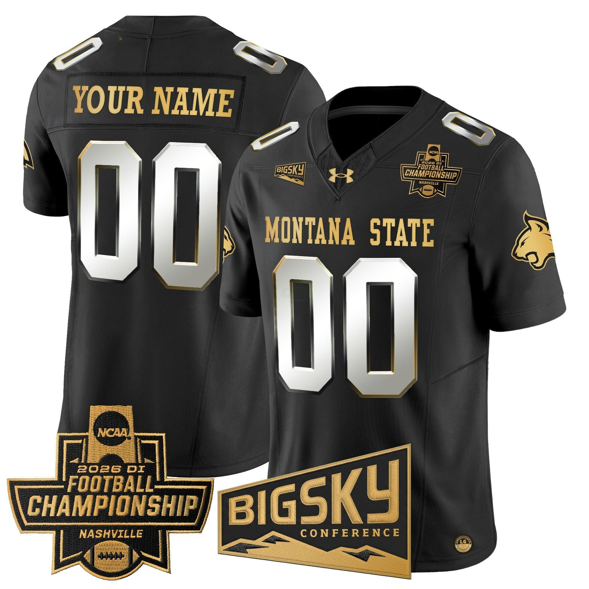Camisa NCAA 2026 Football Championship Gold Vapor Limited Jersey