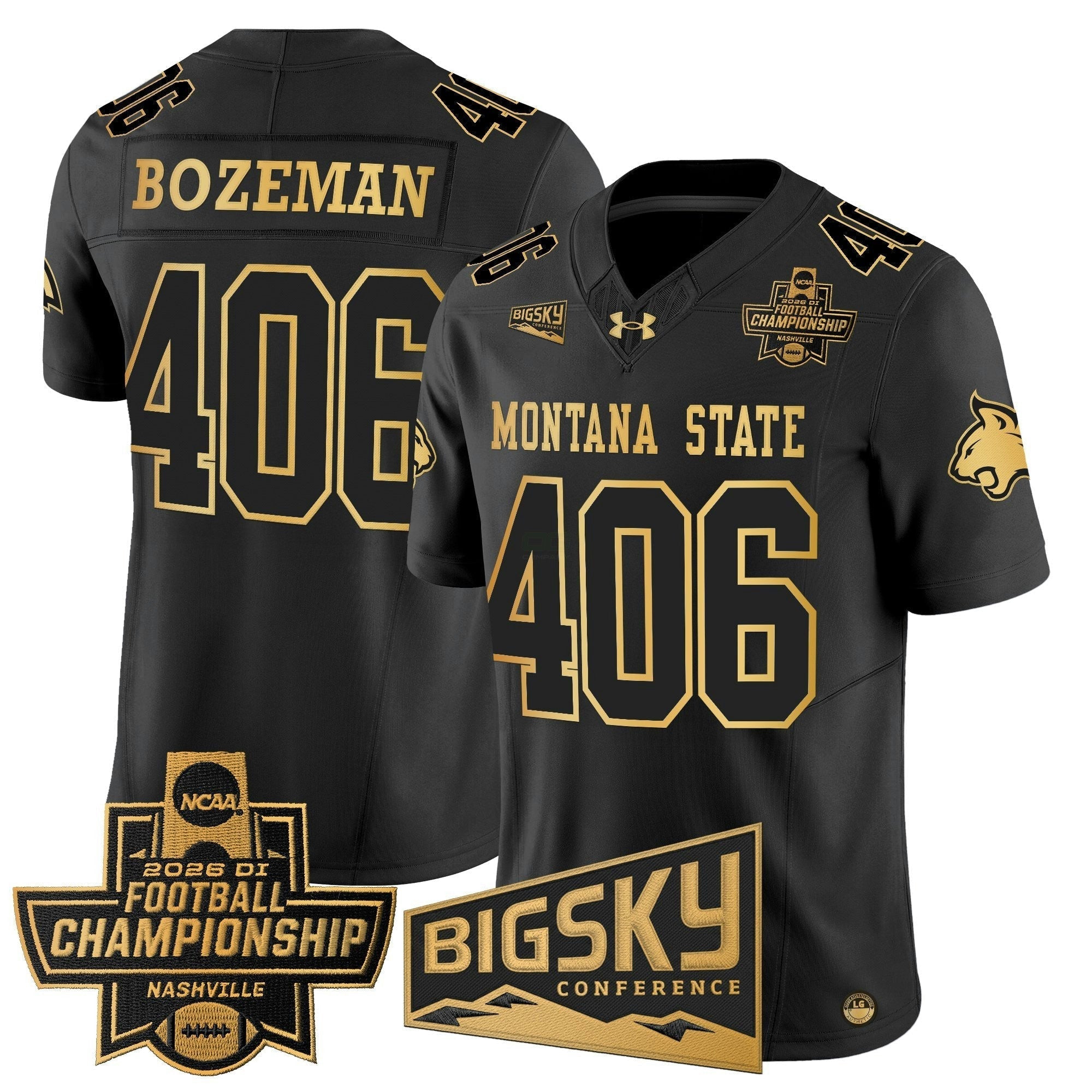 Camisa NCAA 2026 Football Championship Gold Vapor Limited Jersey