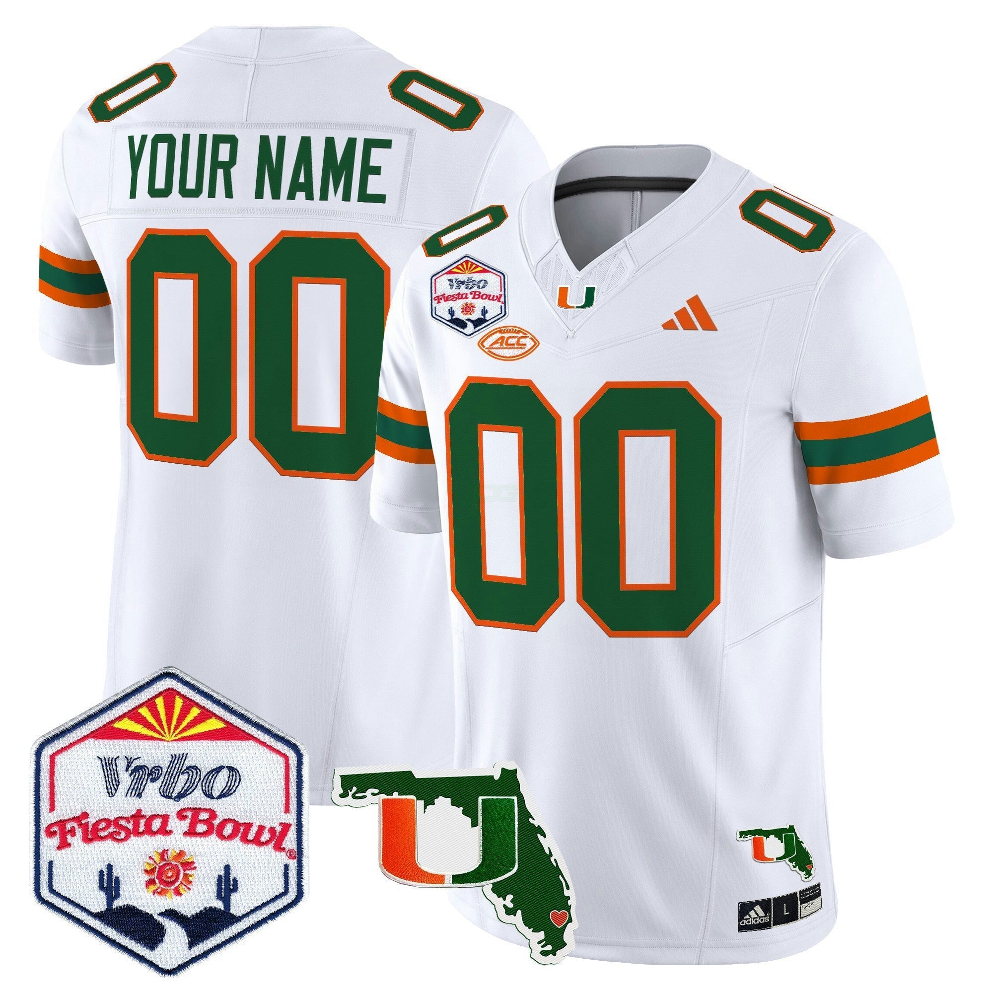 Camisa NCAA 2026 The Fiesta Bowl & Florida Patch Vapor Limited Jersey