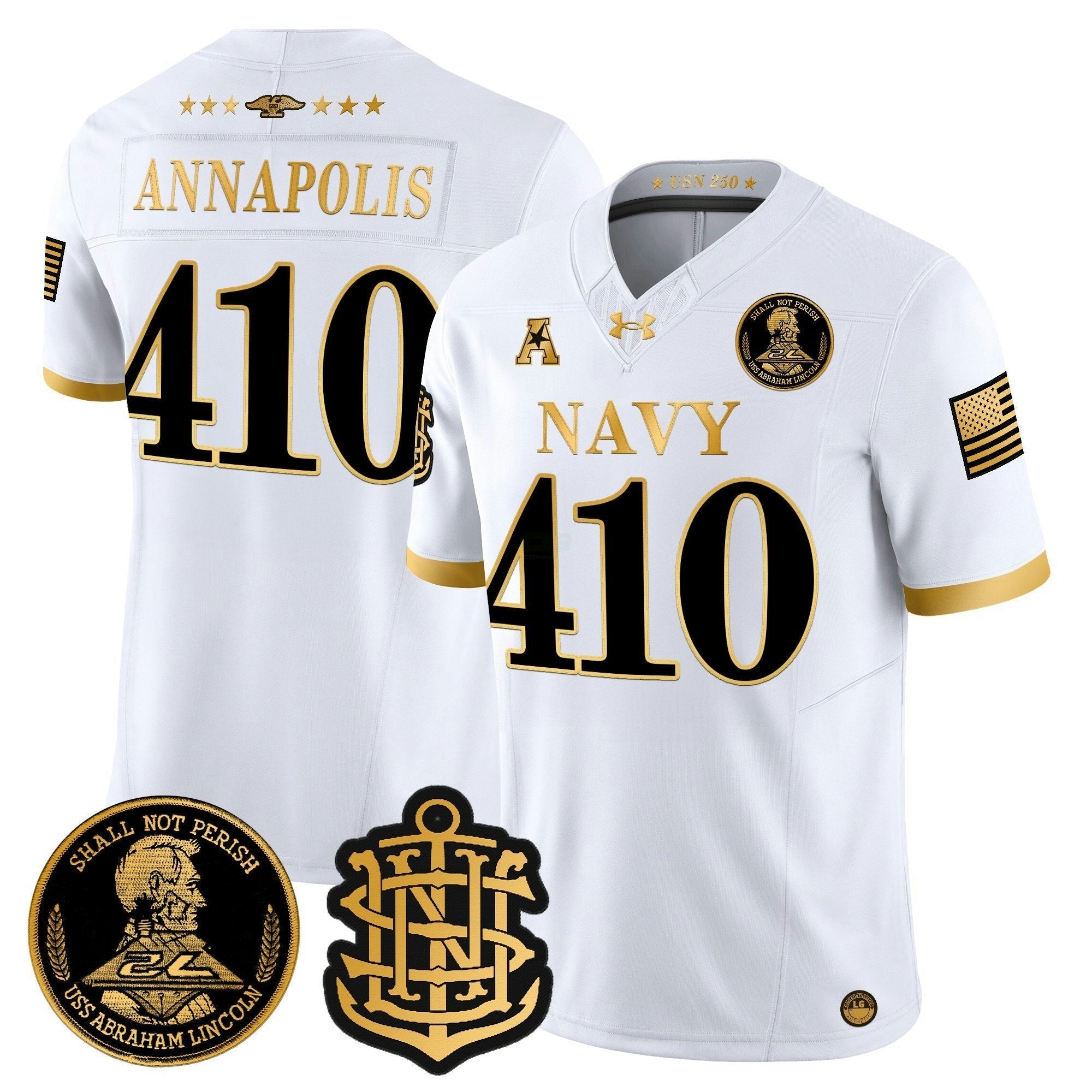 Camisa NCAA 250th Anniversary Dourada Vapor Limited Jersey