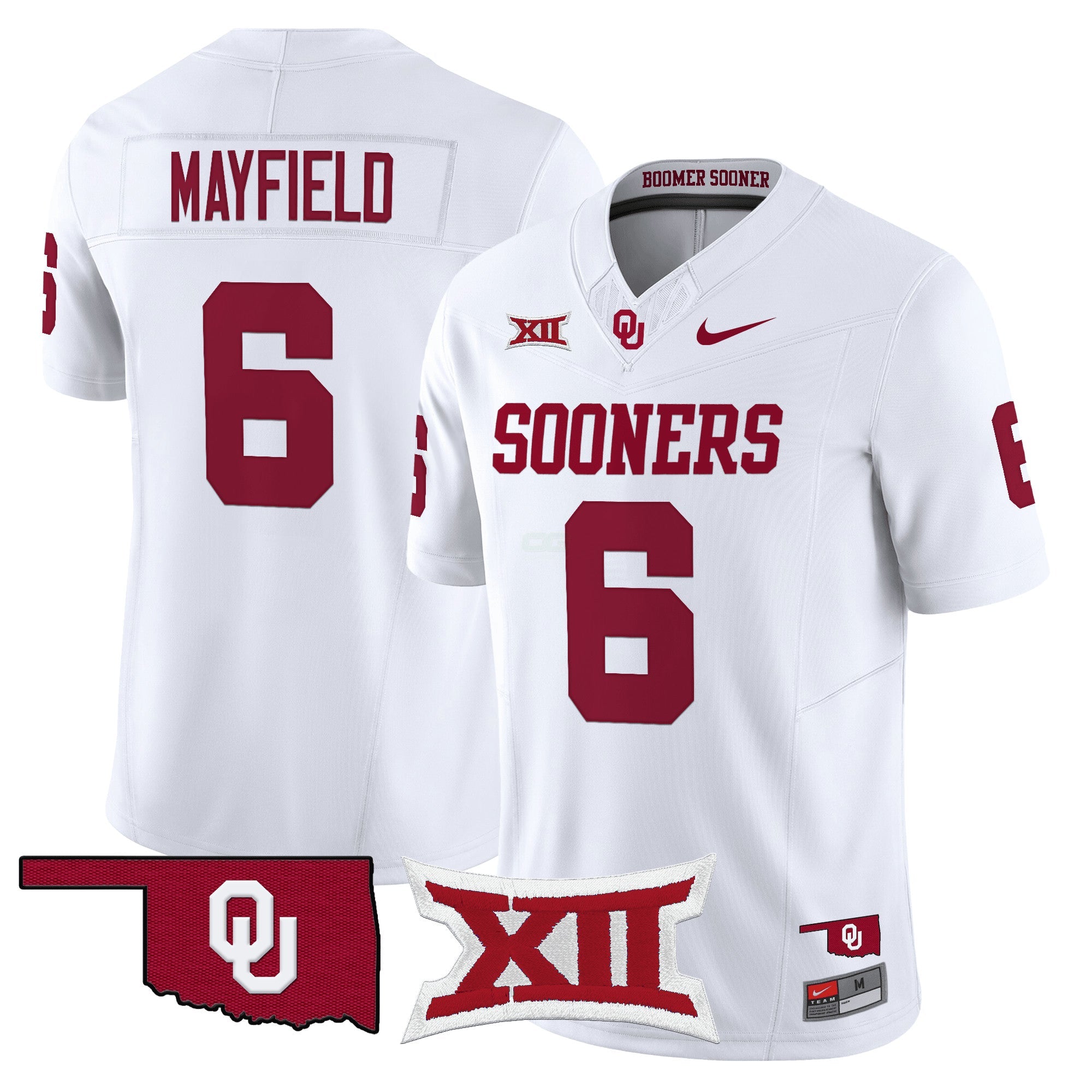 Camisa NCAA #6 Baker Mayfield Oklahoma Vapor Limited Jersey